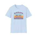 Barcelona "Més que awesome" Retro Striped T-Shirt