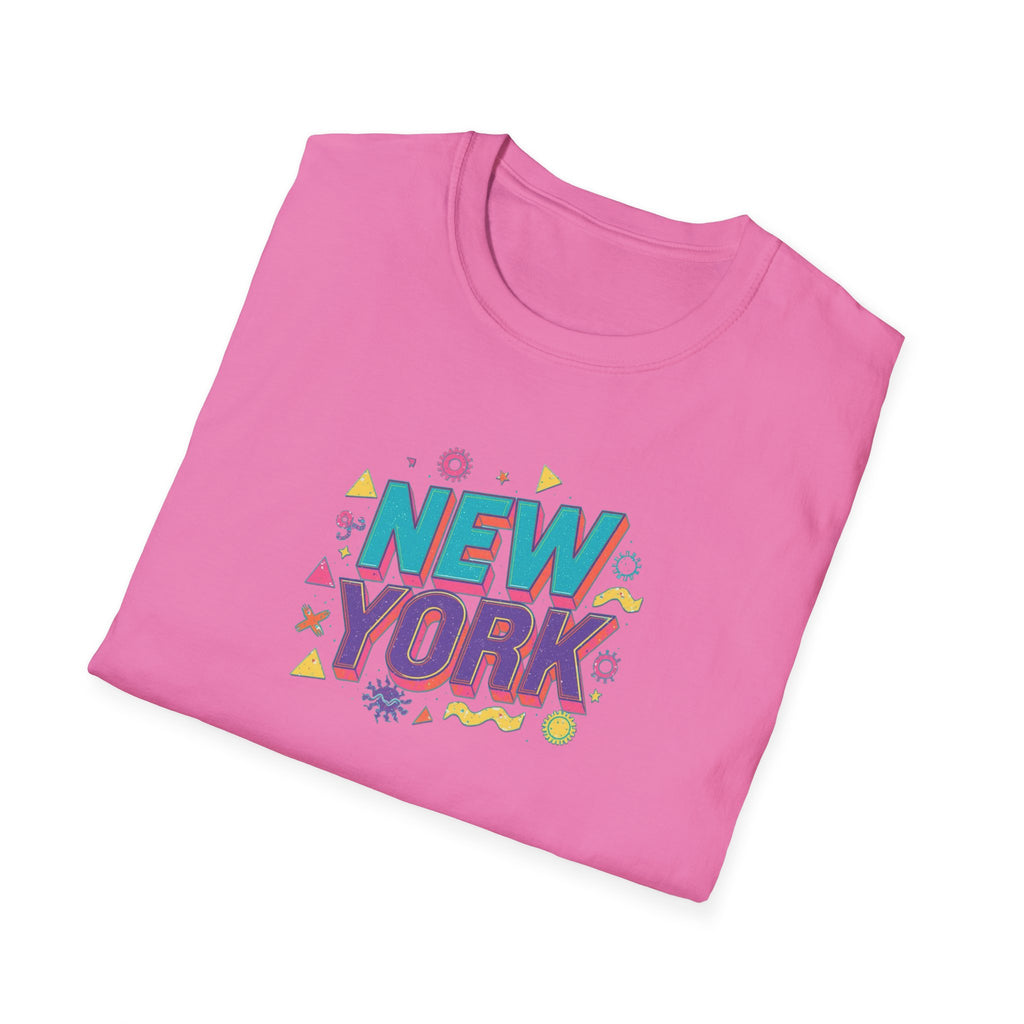 New York colorful typography T-Shirt | city souvenir, retro pop design