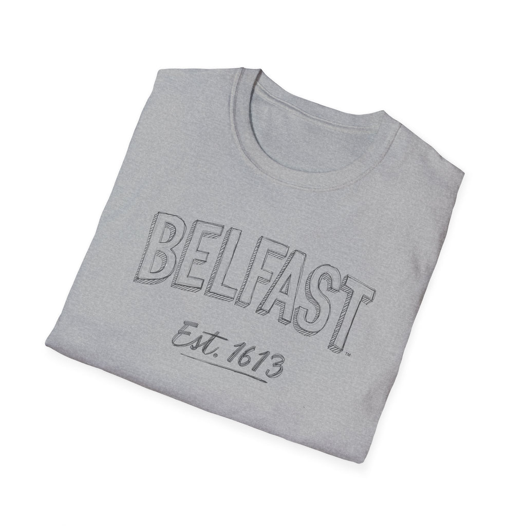 Belfast Est. 1613 Vintage-Style T-Shirt — Retro City Pride Tee