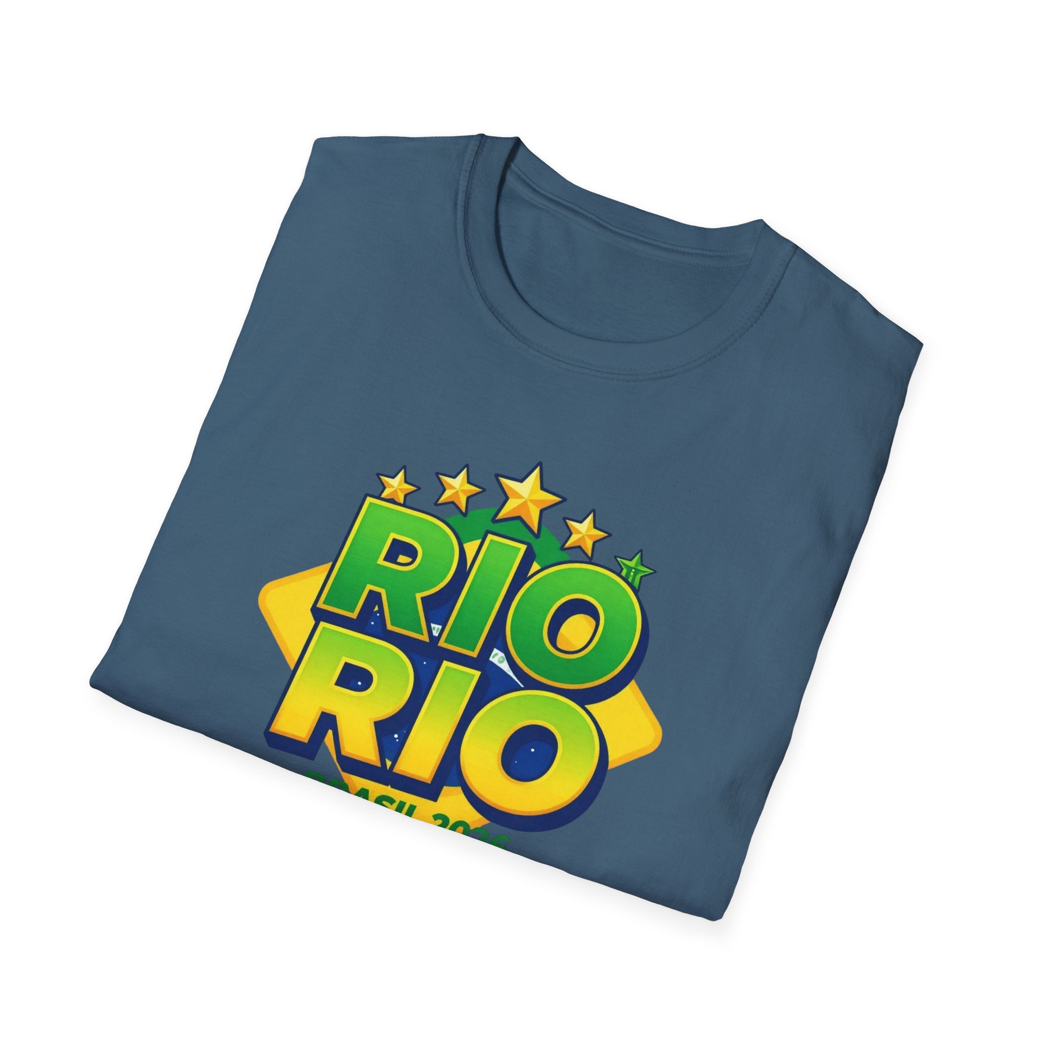 Rio Rio Brasil 2026 T-Shirt — Bright Brazilian Travel Souvenir Tee