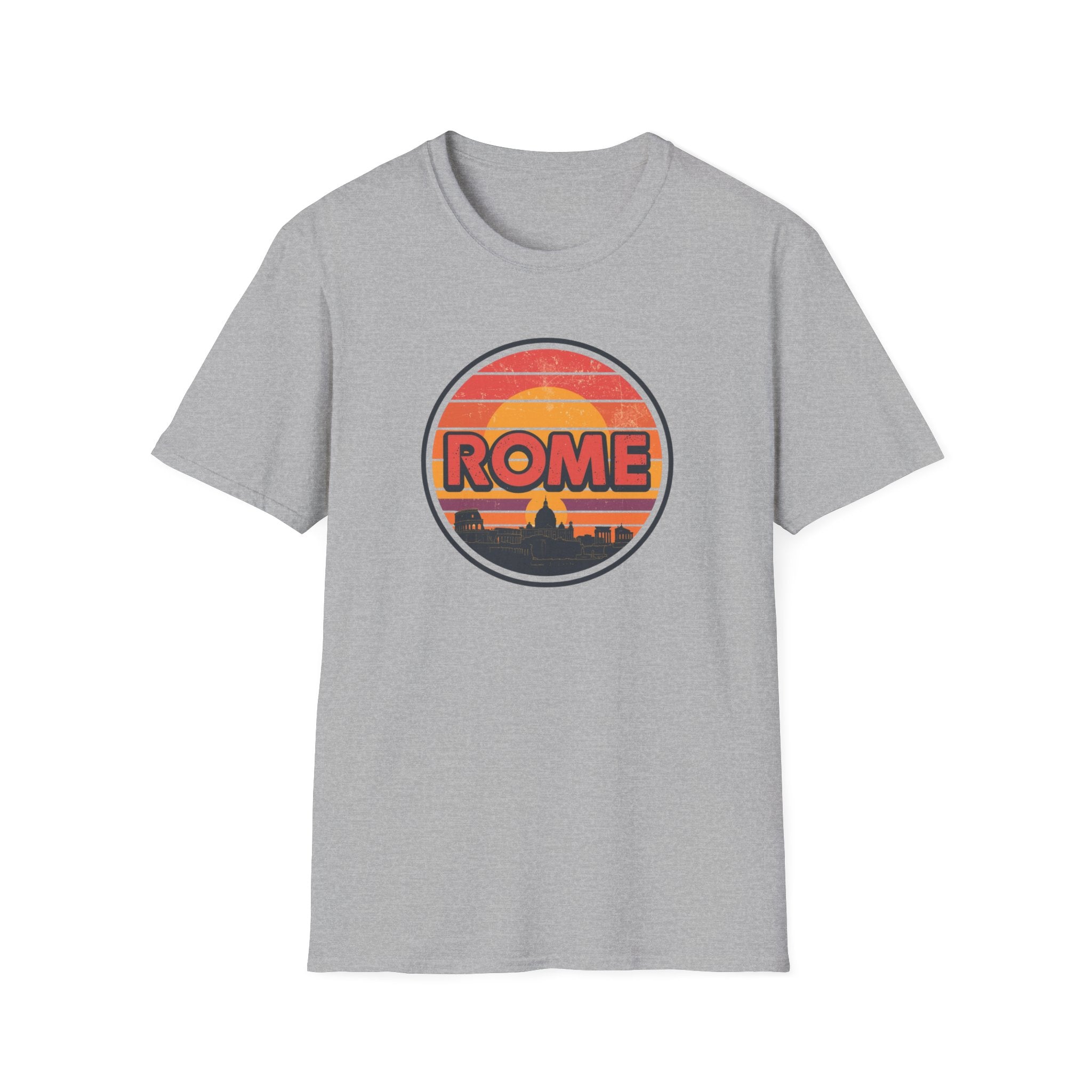 Rome Vintage Sunset T-Shirt — Retro Italian Travel Tee