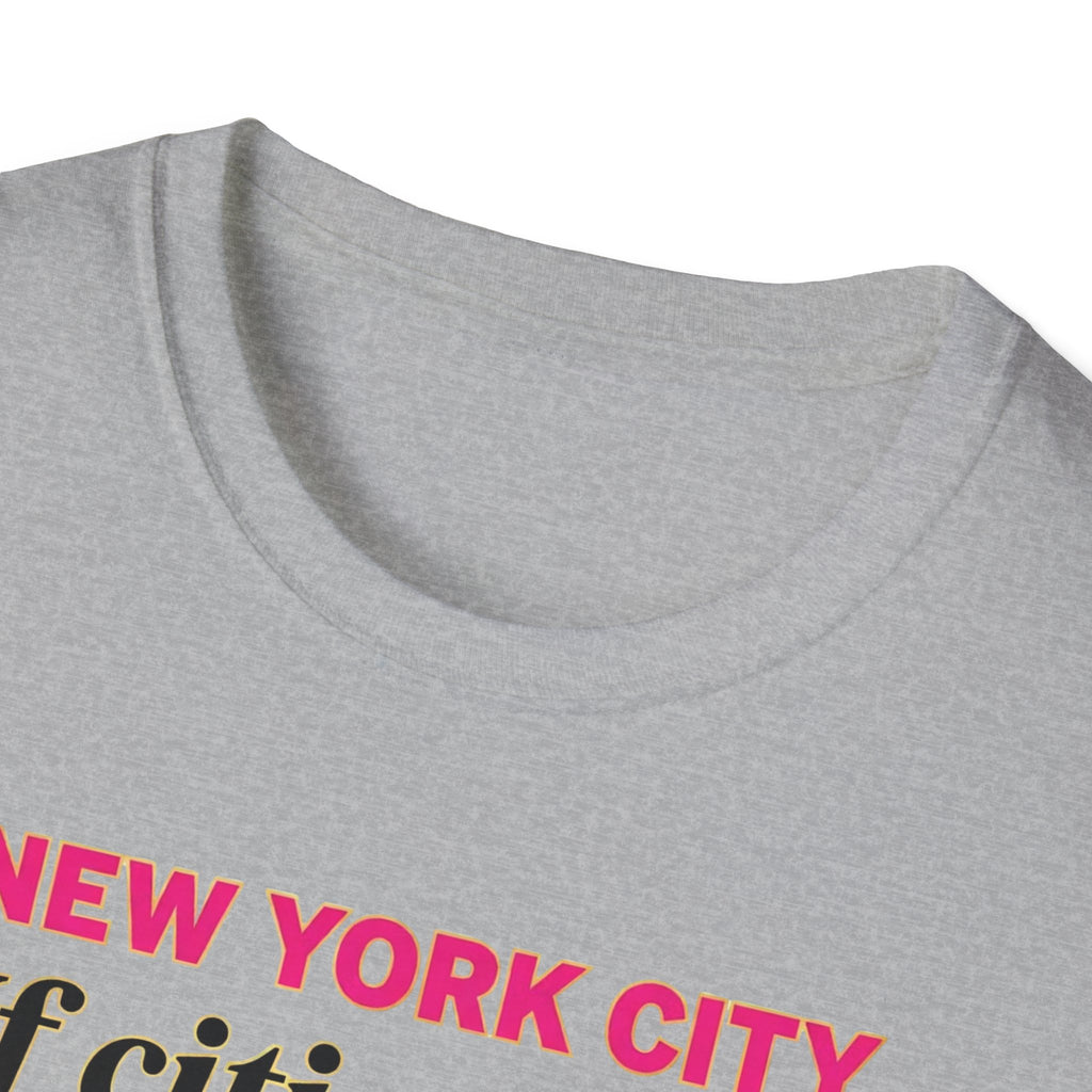 T-Shirt — "New York City: If cities could talk, mine would sass" Lipstick & Kiss Graphic