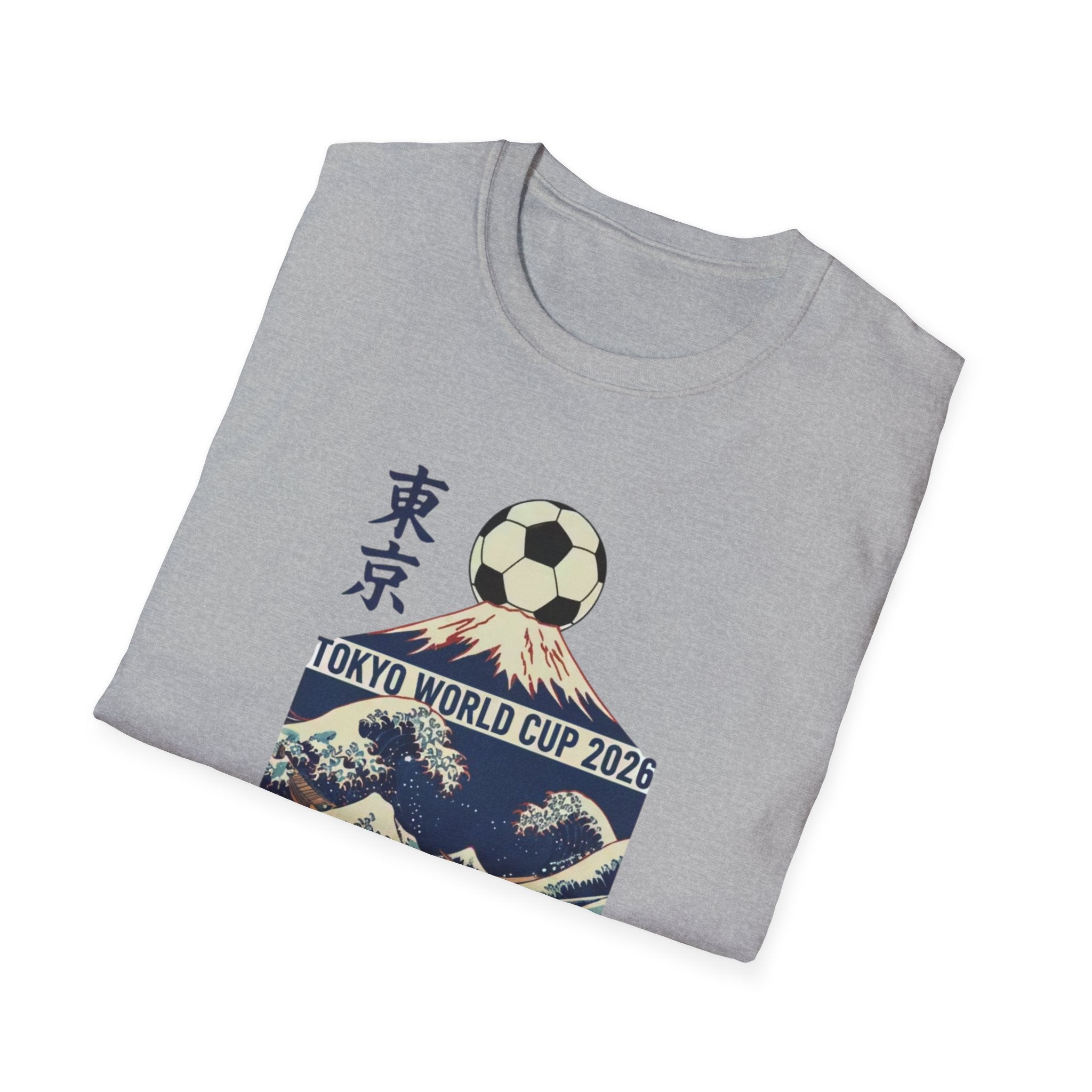 Tokyo World Cup 2026 Soccer T‑Shirt — Great Wave Football Design