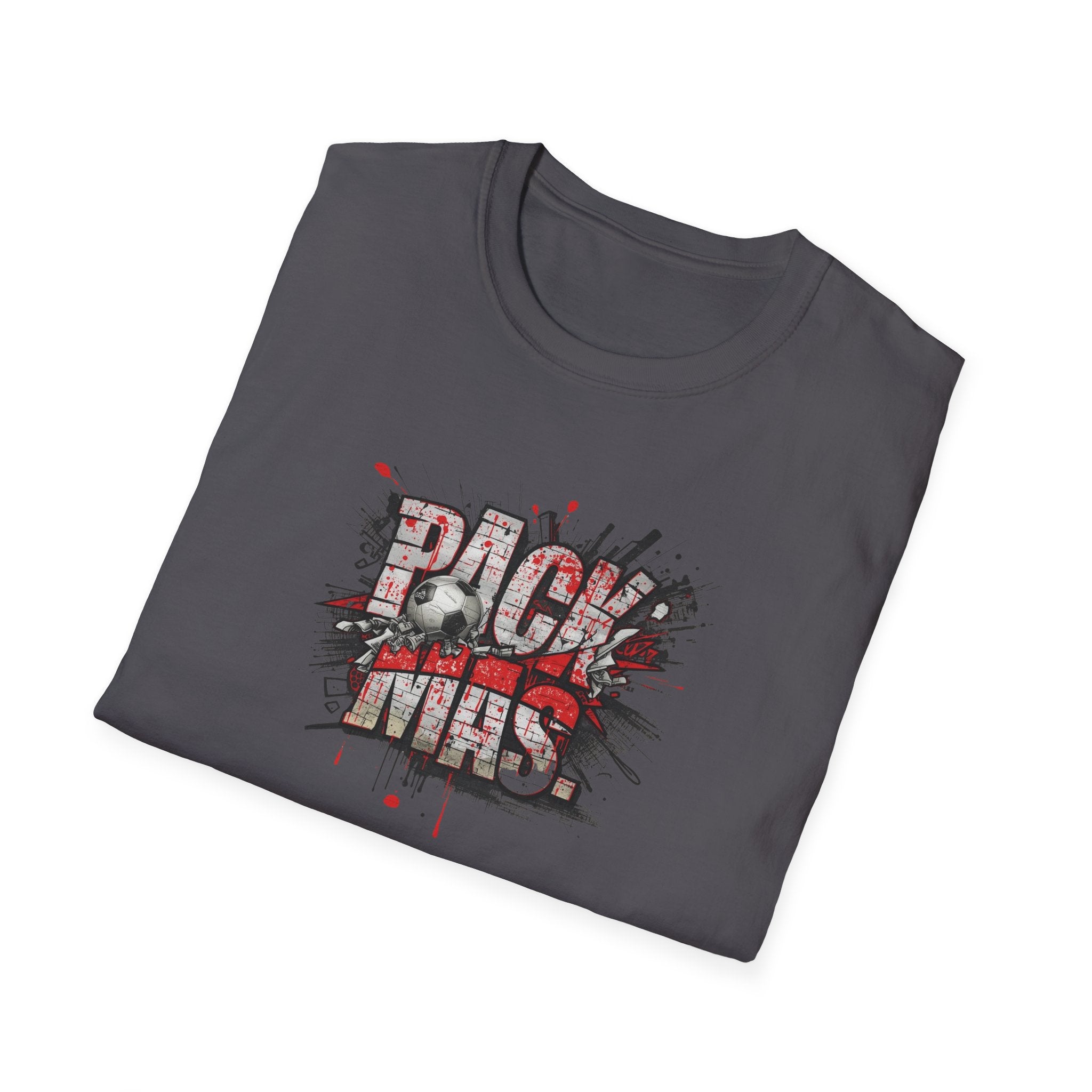PACK MAS graphic T-Shirt | grunge splatter typography