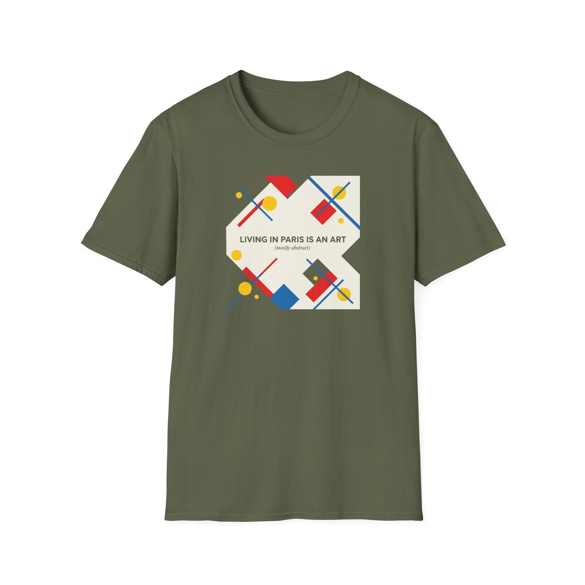 Paris Is an Art T-Shirt — Modern Geometric Travel Tee