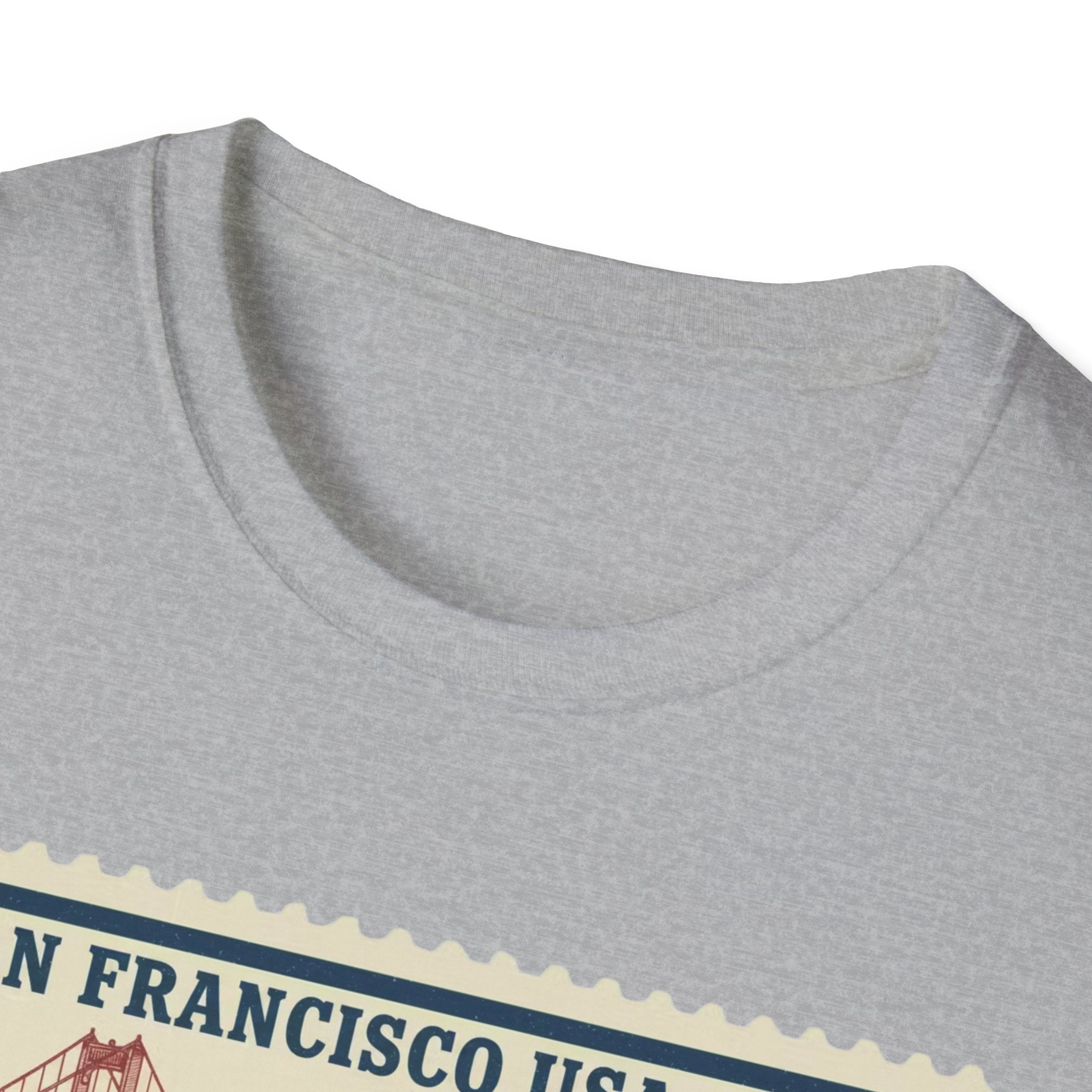 San Francisco 2026 Golden Gate Stamp T-Shirt — Vintage Soccer Postage Design