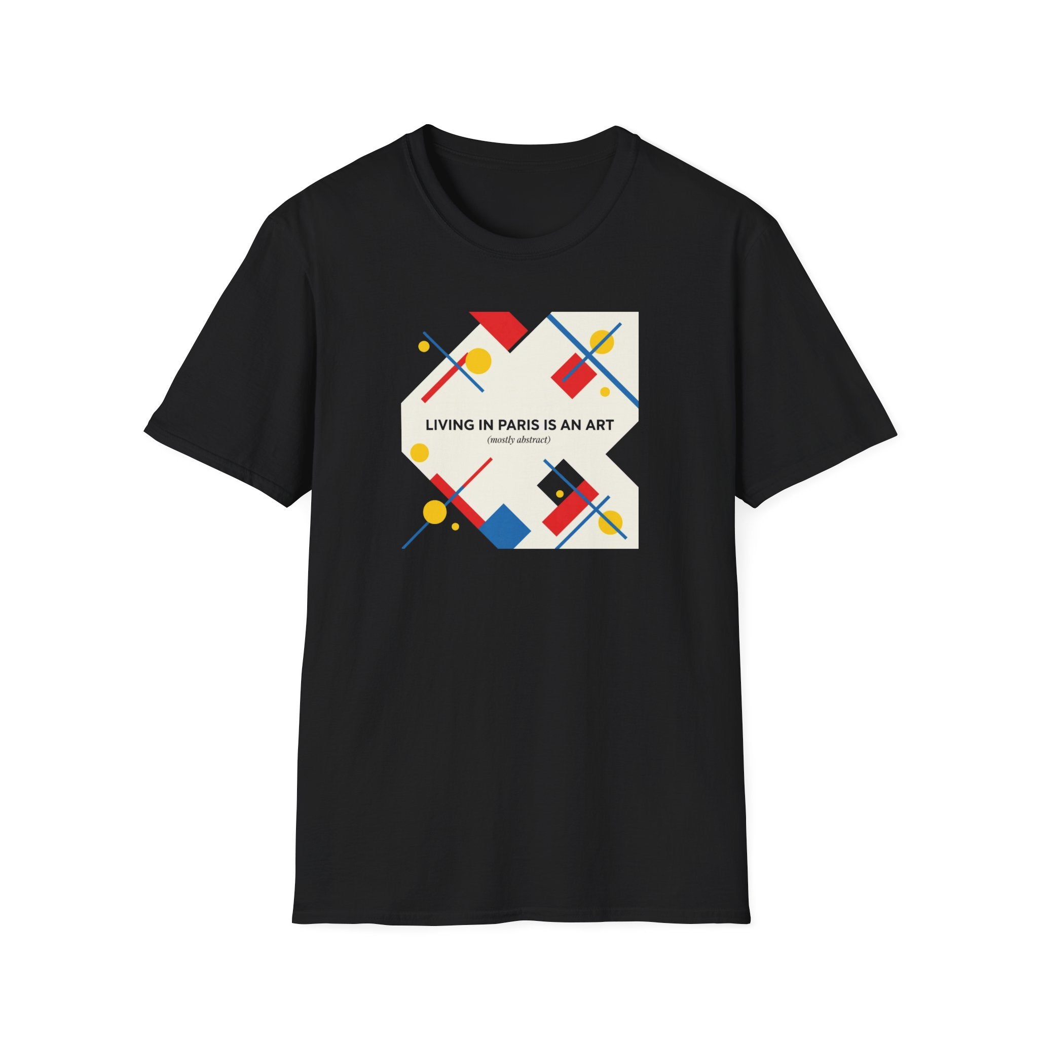 Paris Is an Art T-Shirt — Modern Geometric Travel Tee