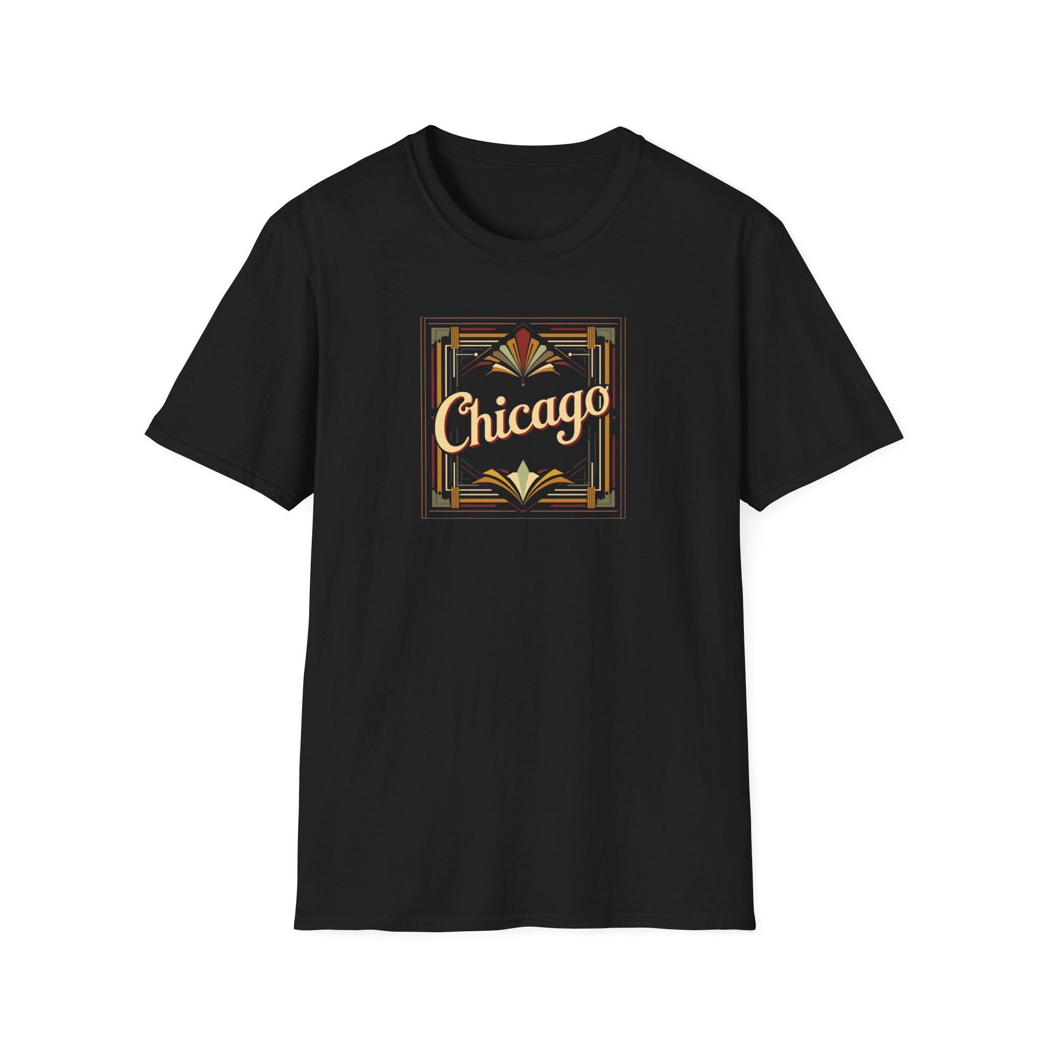 Chicago Art Deco Script T-Shirt | Vintage City Typography