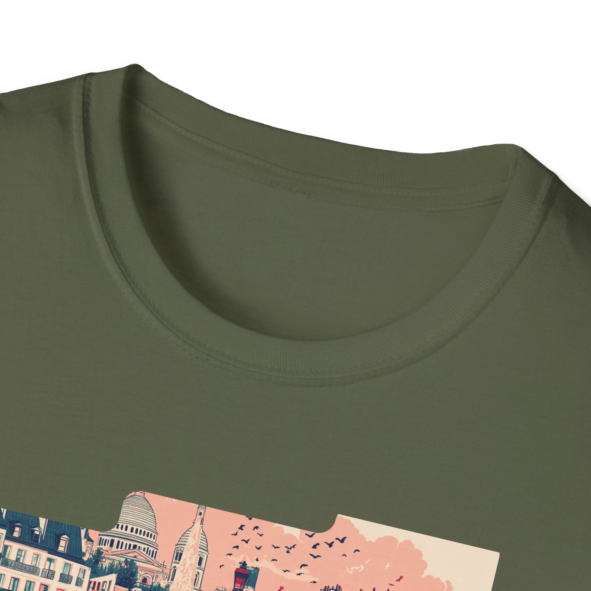 Paris Cityscape T-Shirt | Vintage French Street Illustration