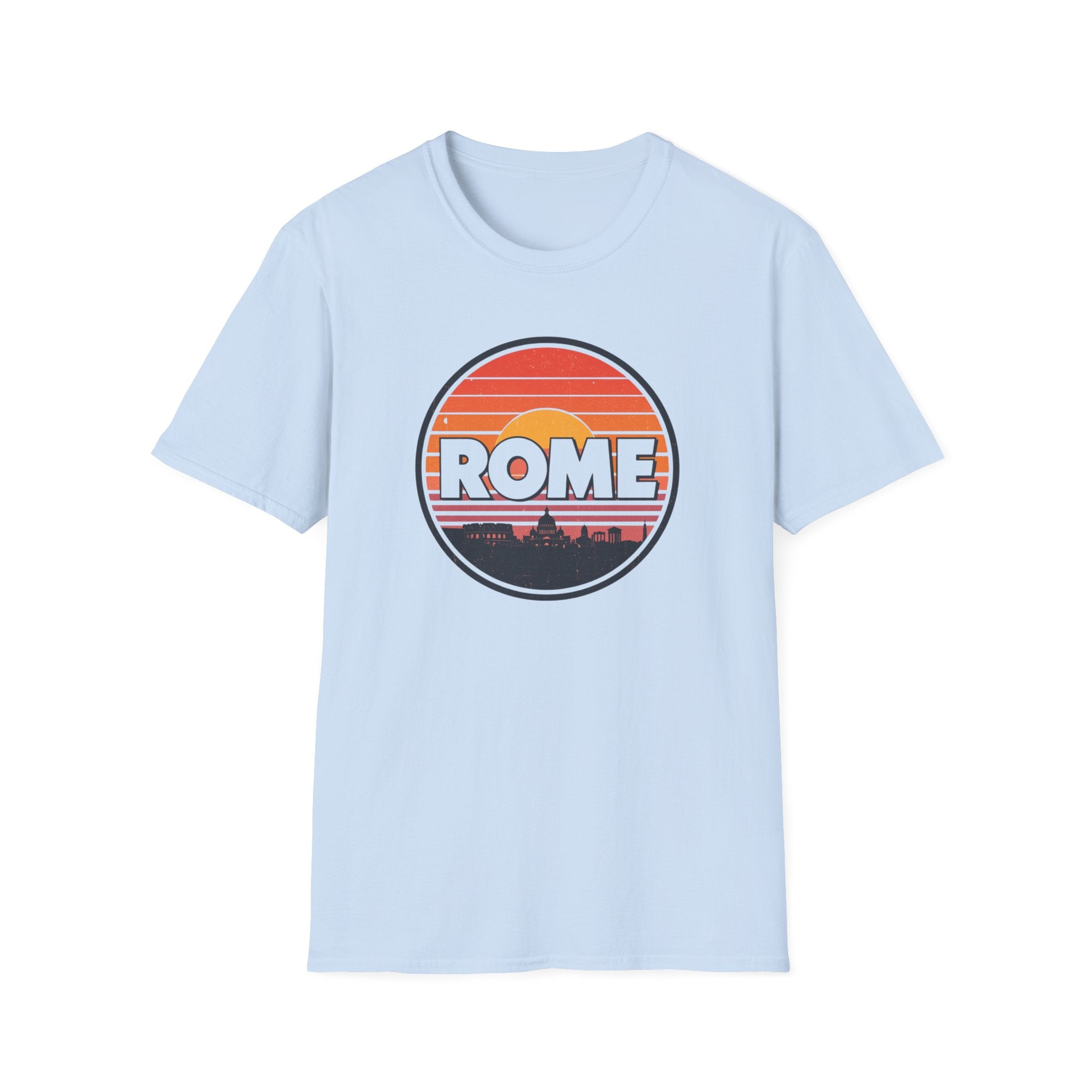 Rome Sunset T-Shirt — Vintage Retro City Skyline Tee