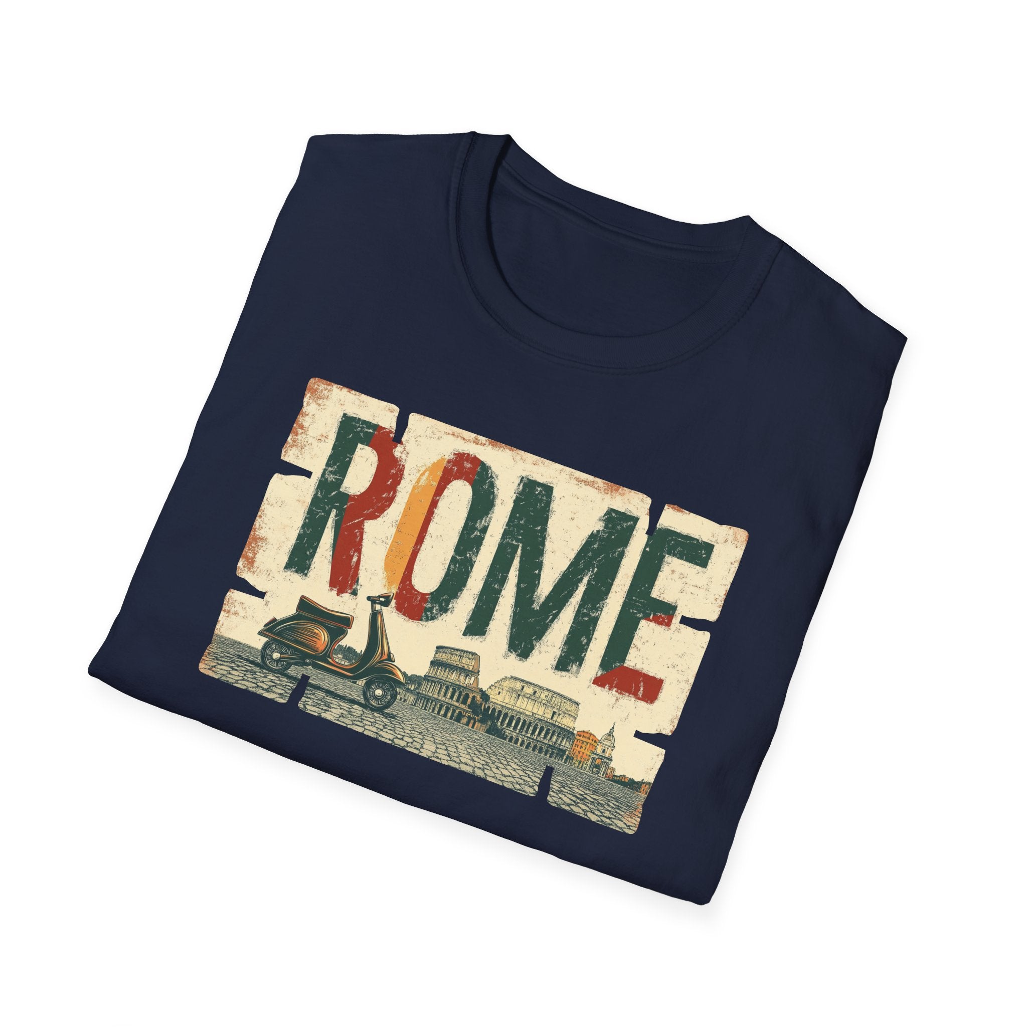 Vintage Rome Graphic T-Shirt | Italian Travel Retro Skyline