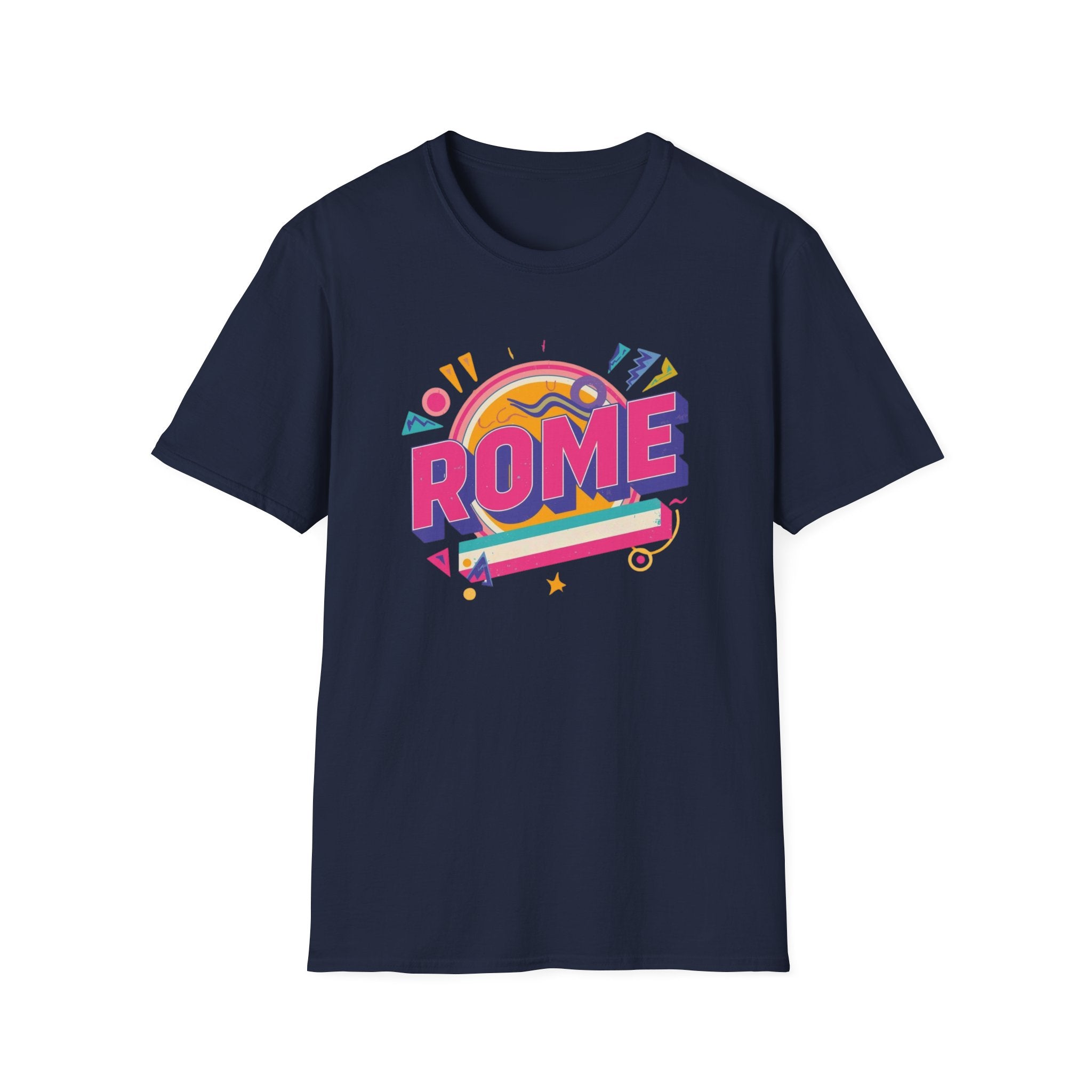 Rome Retro Graphic T-Shirt — Colorful Travel Tee