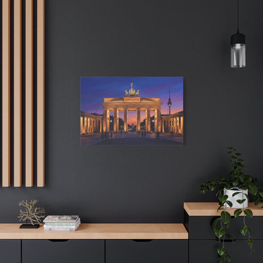 Brandenburg Gate Sunset Canvas Print