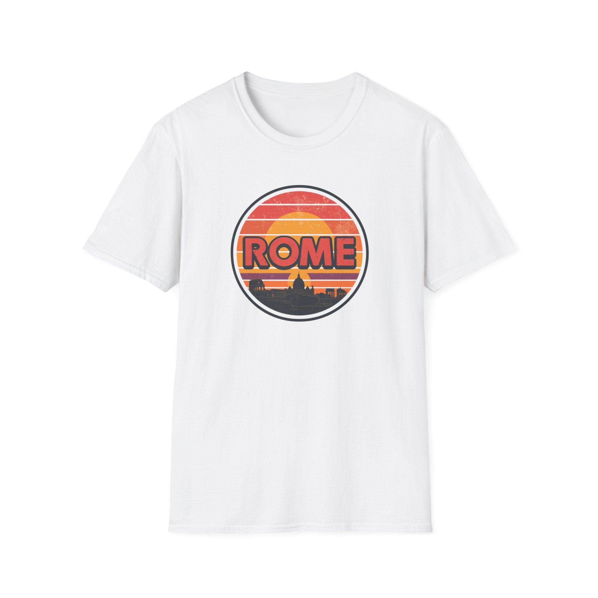 Rome Vintage Sunset T-Shirt — Retro Italian Travel Tee