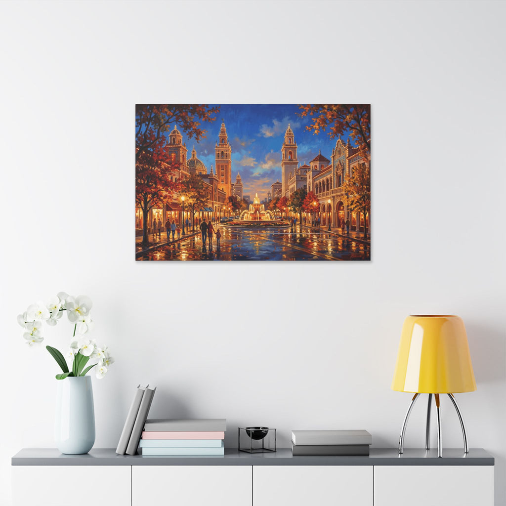 Kansas City Country Club Plaza Shopping District Canvas