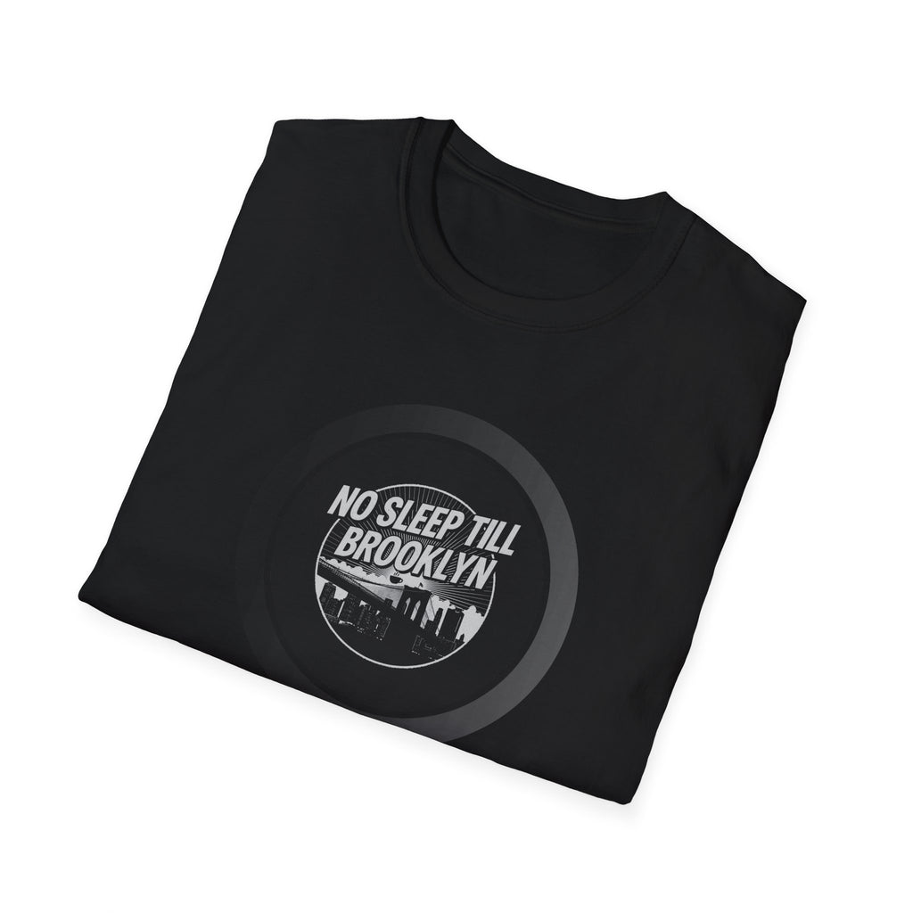 No Sleep Till Brooklyn T-Shirt | Retro NYC Skyline Circle Logo