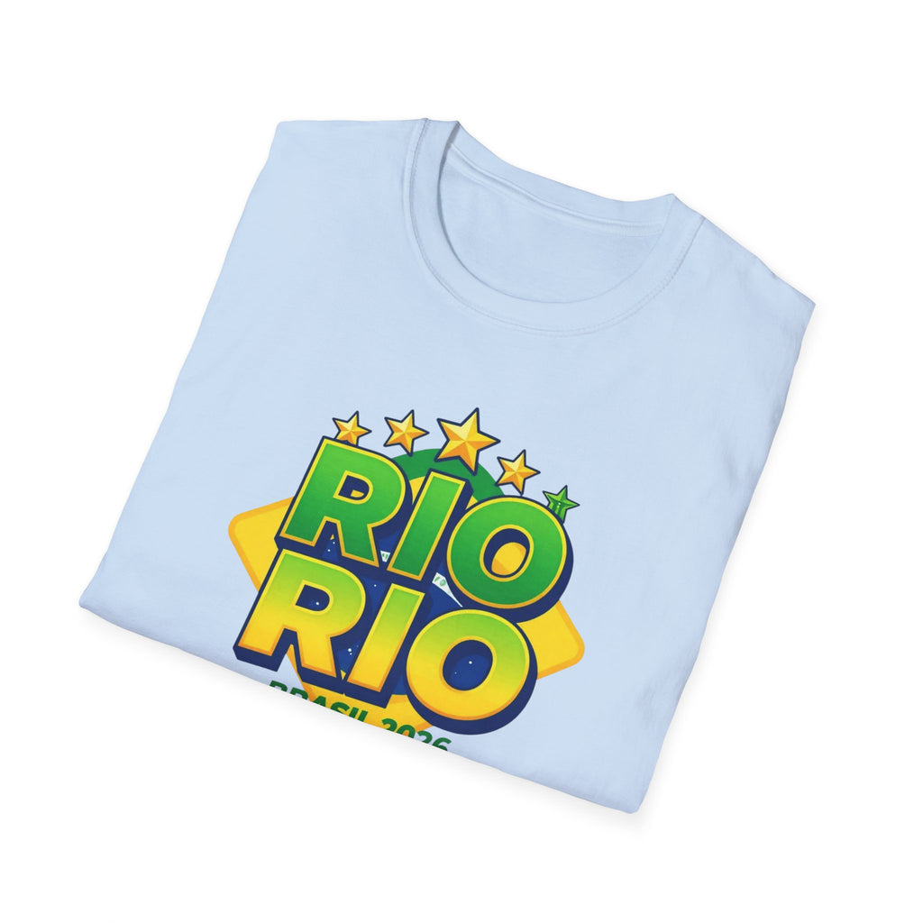 Rio Rio Brasil 2026 T-Shirt — Bright Brazilian Travel Souvenir Tee