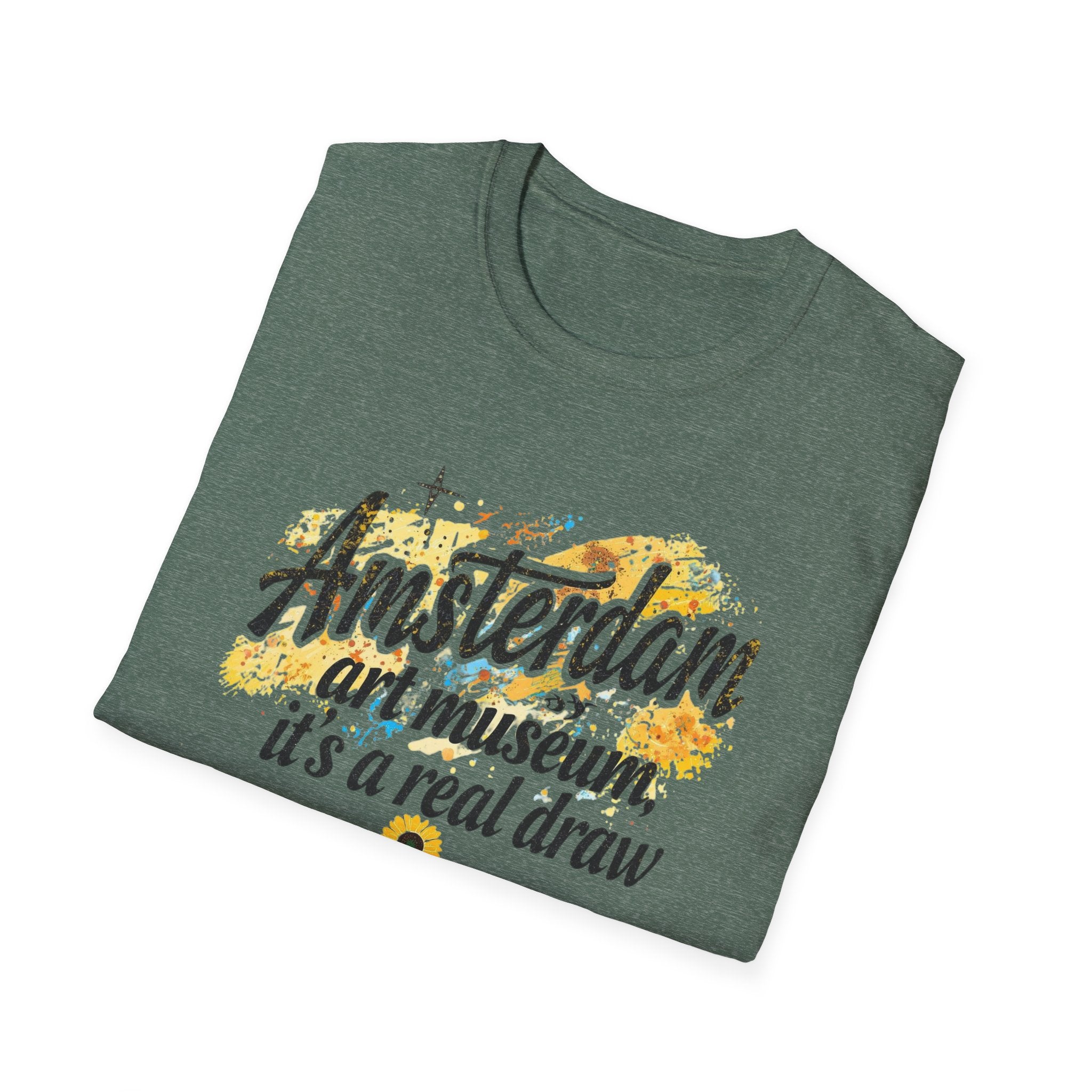Amsterdam Art Museum T-Shirt — "Amsterdam: art museum, it's a real draw" Travel Tee