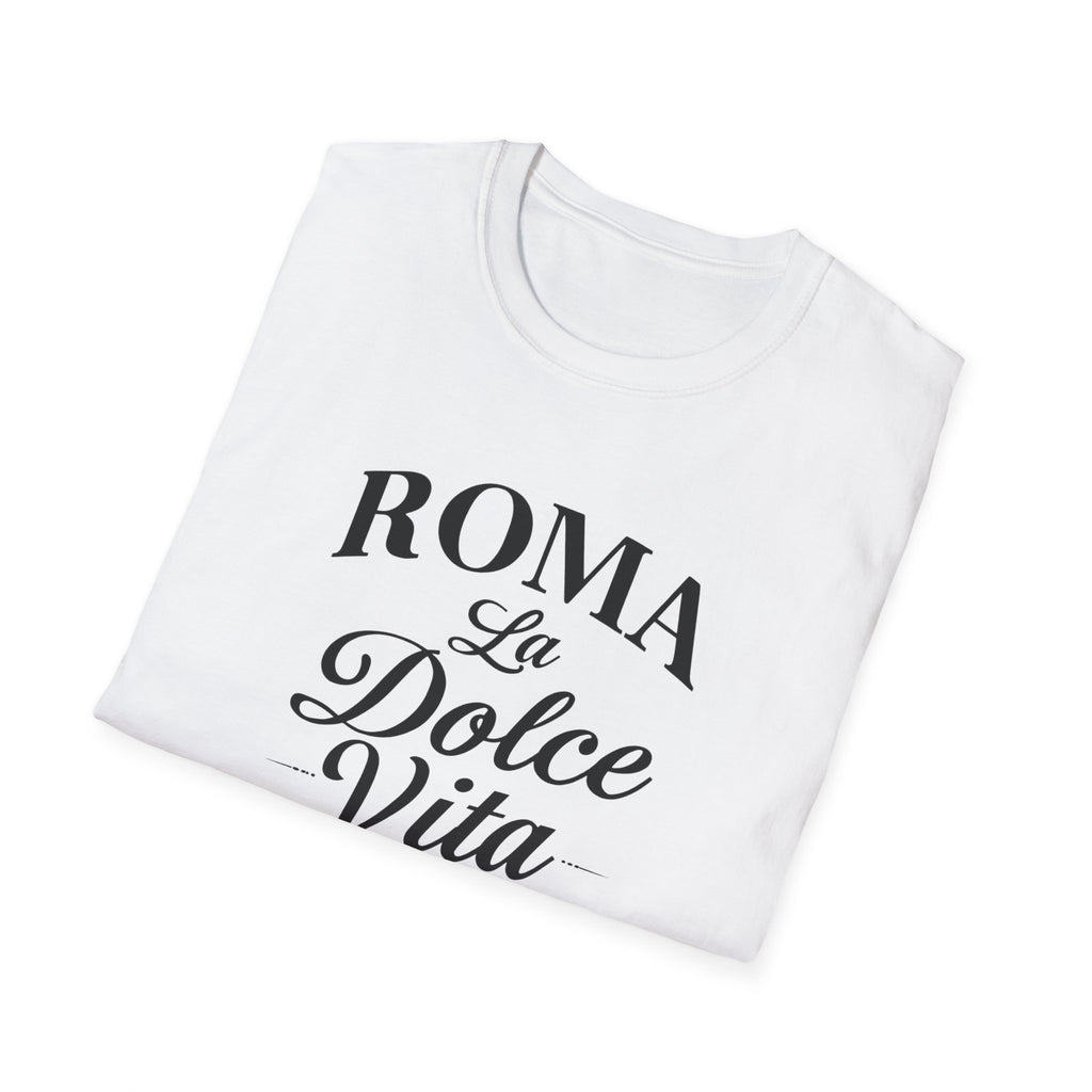 Roma La Dolce Vita T-Shirt | Italian Typography Travel Tee