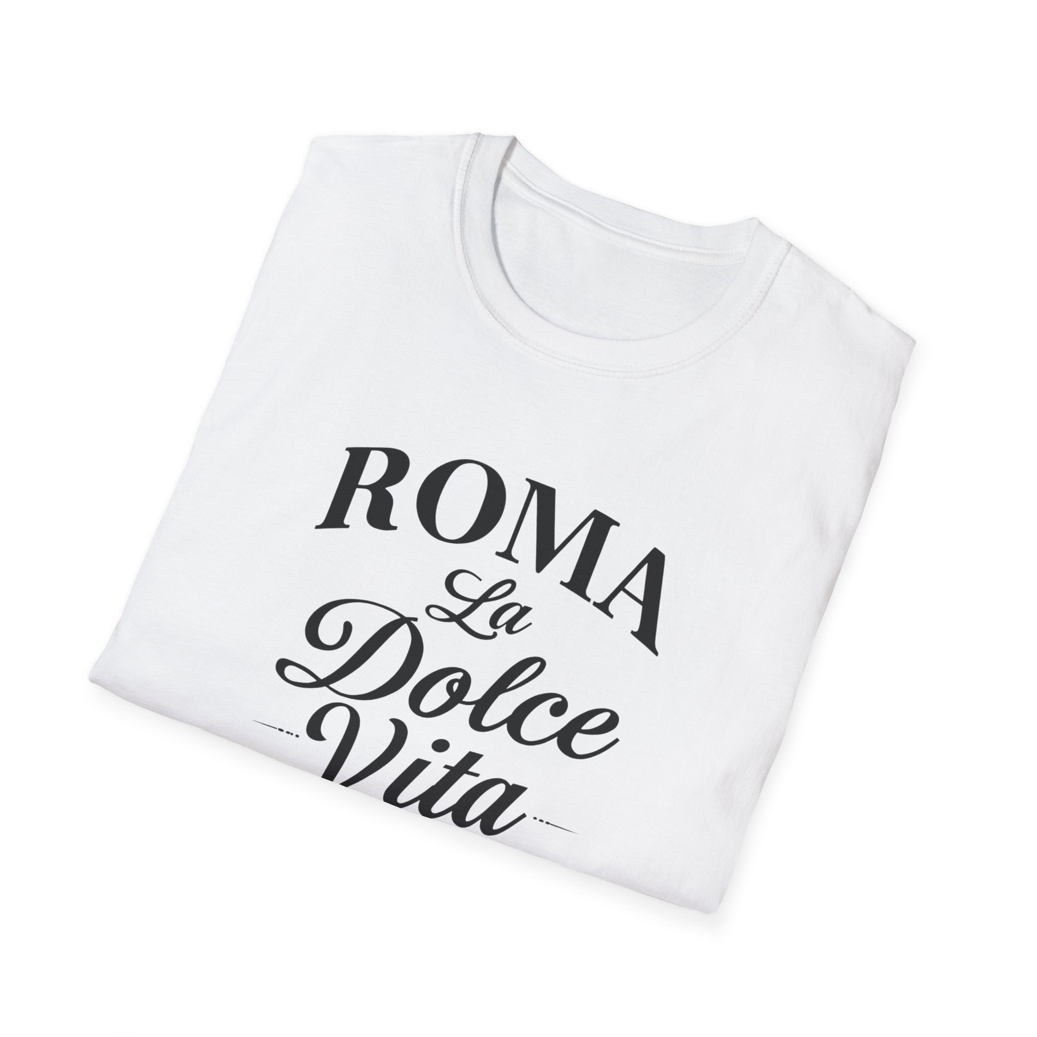 Roma La Dolce Vita T-Shirt | Italian Typography Travel Tee