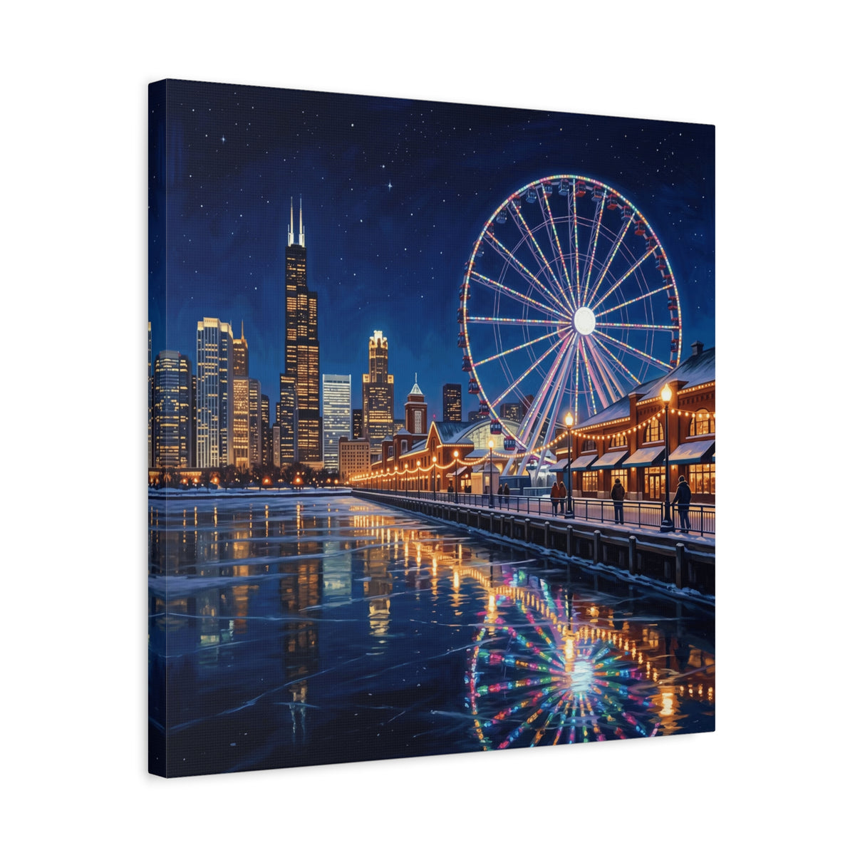 Chicago Navy Pier Ferris Wheel Canvas