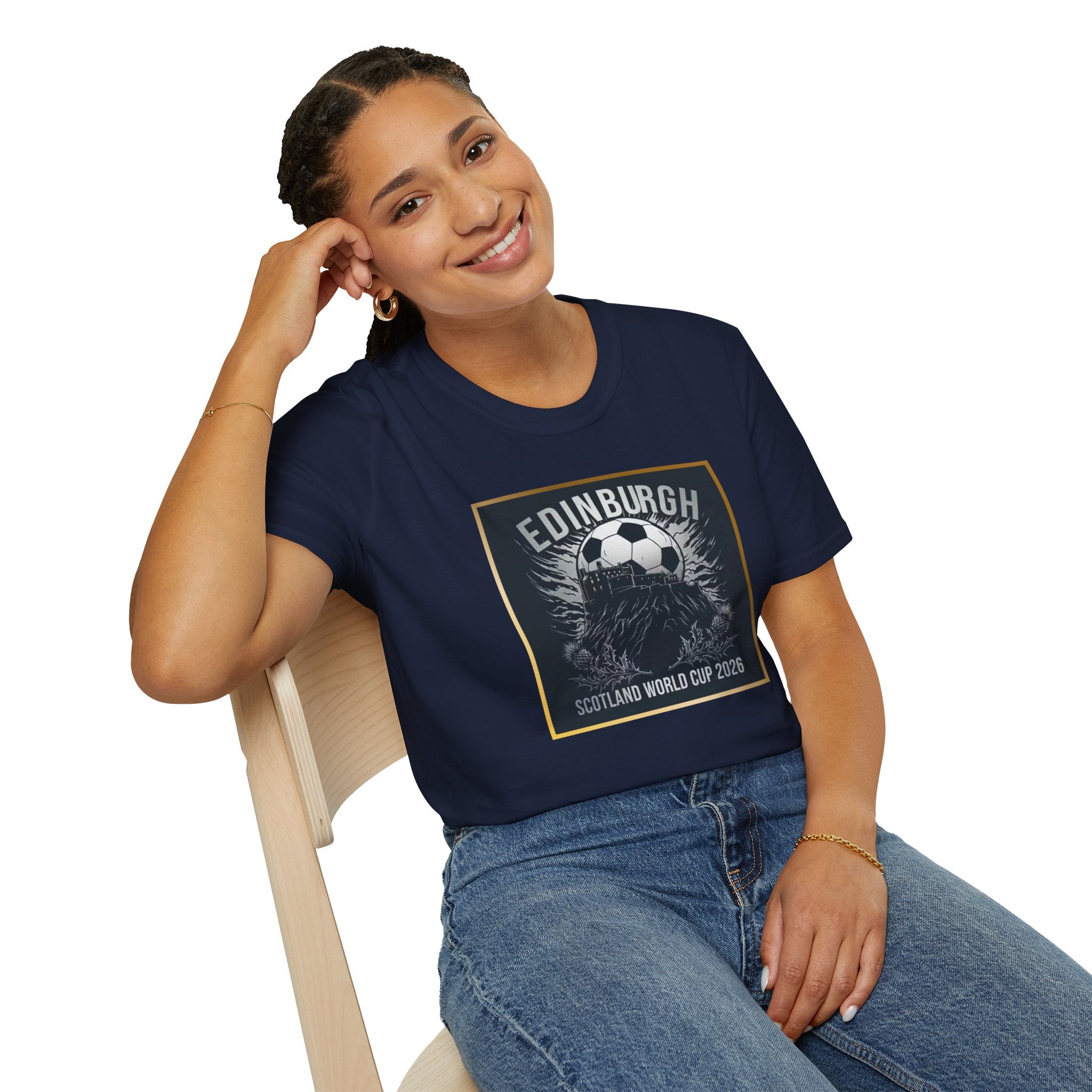 Edinburgh Soccer T-Shirt – Scotland World Cup 2026 Football Tee