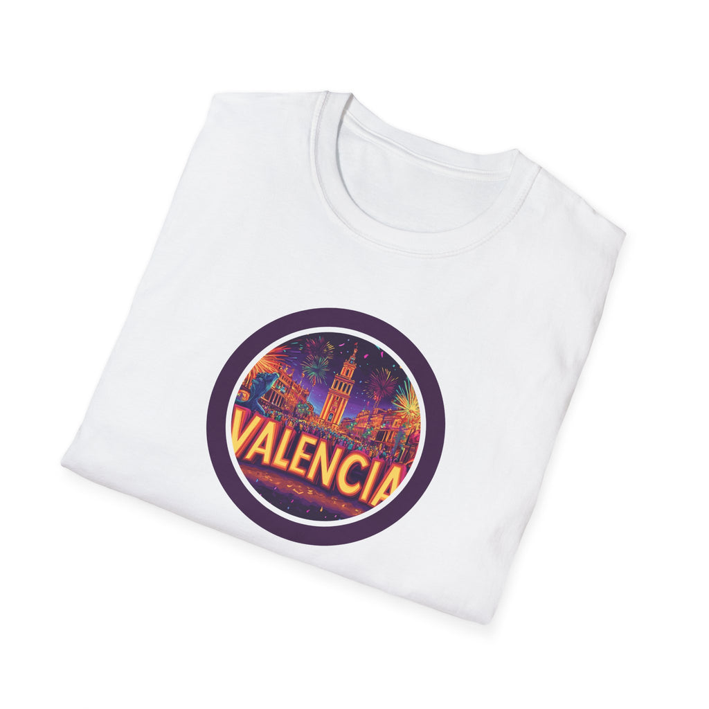 Valencia skyline circle logo T-Shirt | Spain travel souvenir