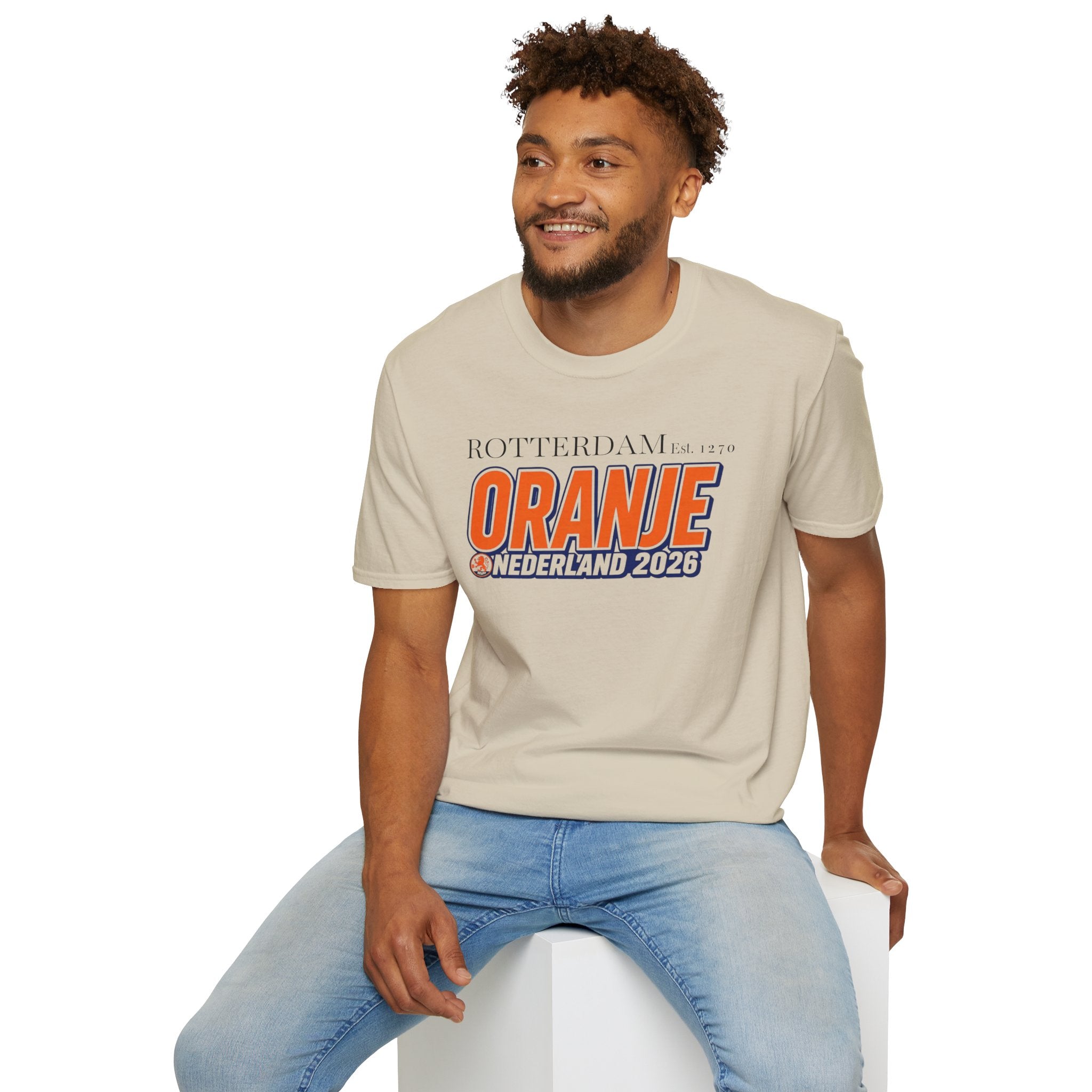 Oranje Nederland 2026 T-Shirt — Rotterdam Football Fan Tee