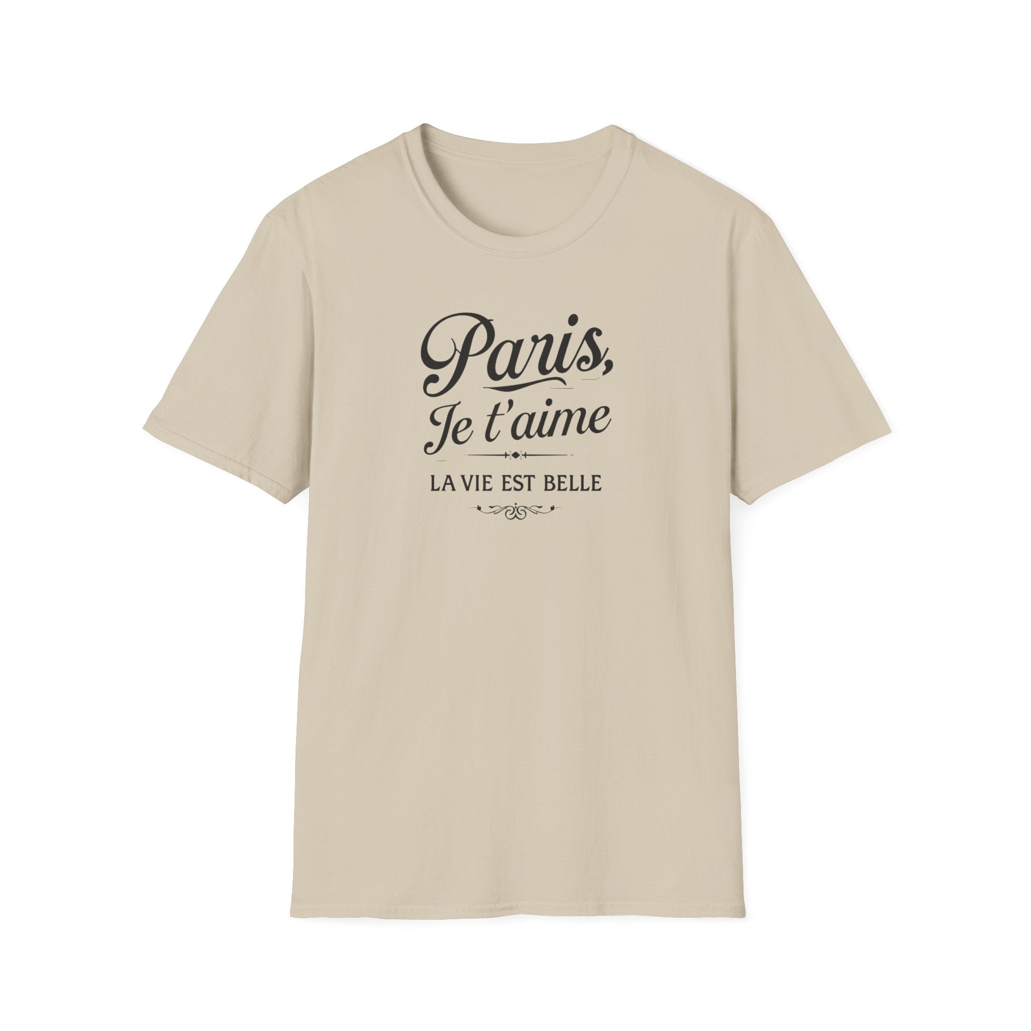 Paris Je t'aime T-Shirt | La Vie Est Belle Parisian Script