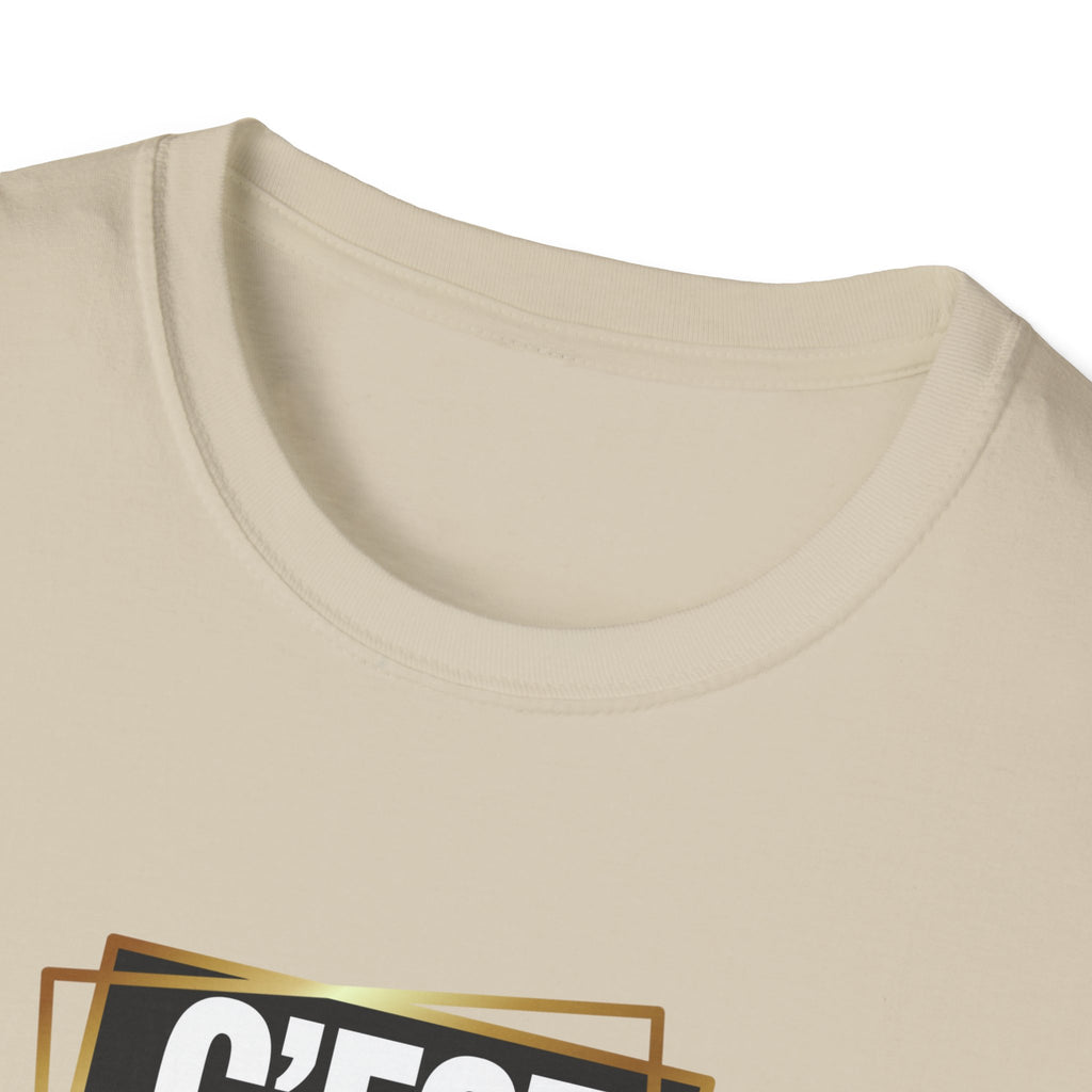 C'EST BON T-Shirt | French Phrase Graphic Tee, Bold Typographic Design
