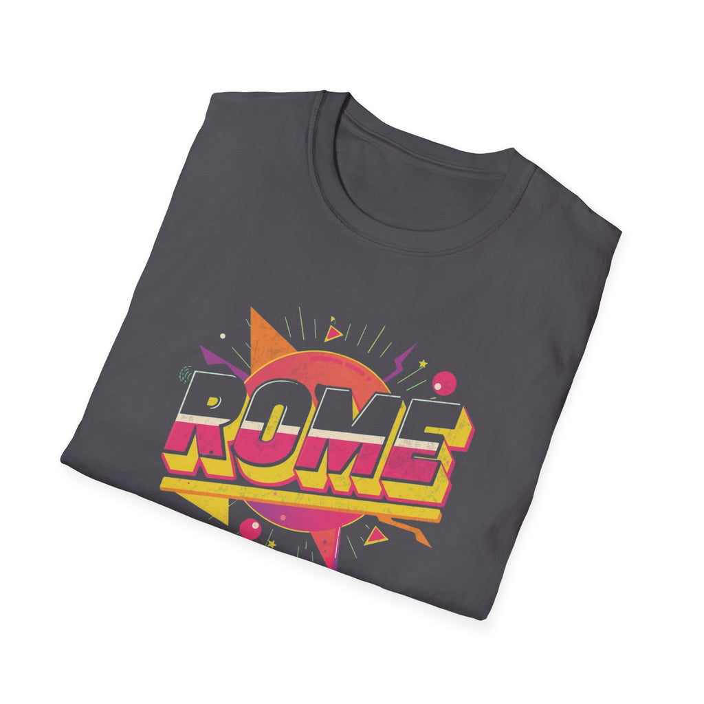 Rome Vintage Retro Graphic T‑Shirt — 80s Pop Art Travel Tee