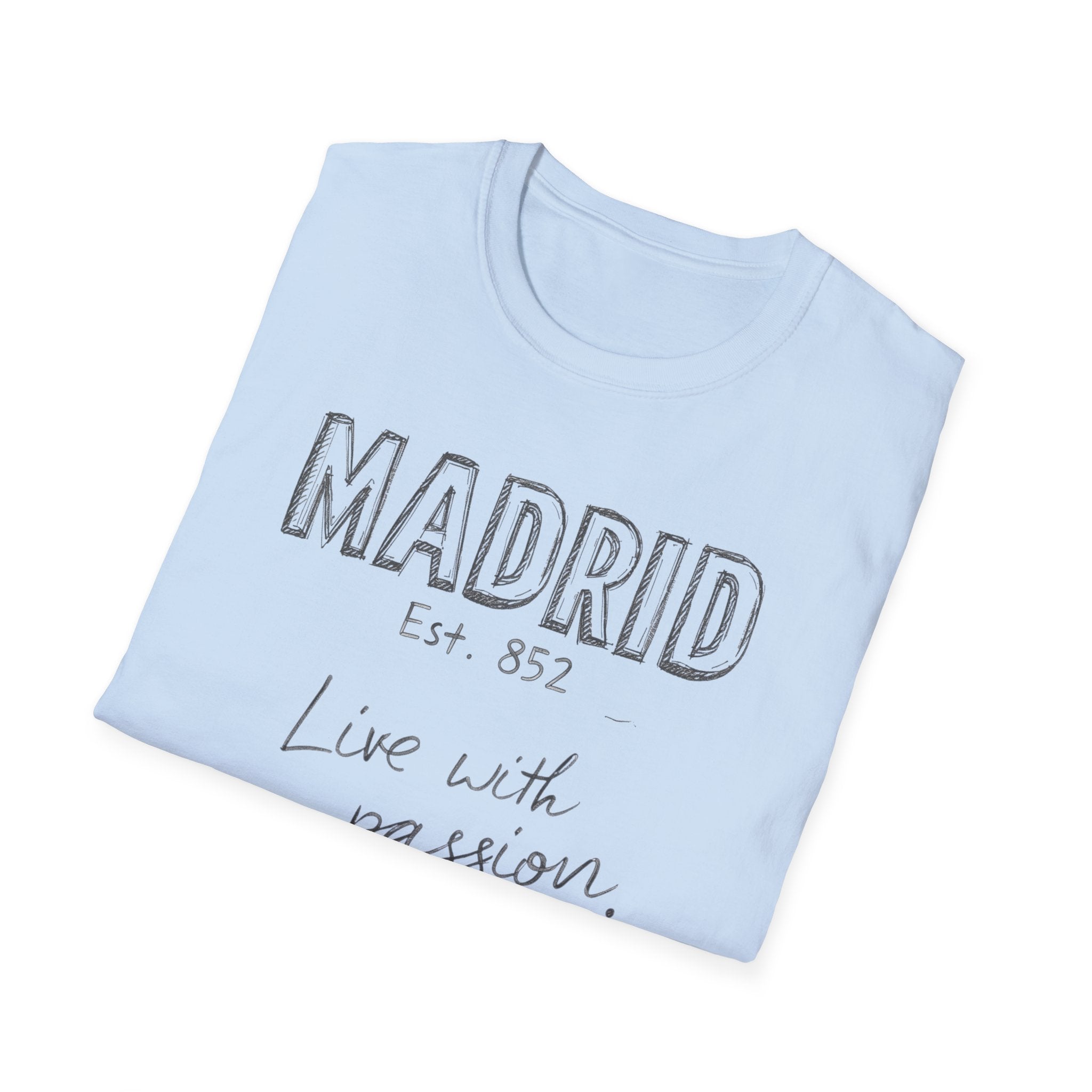 Madrid “Live with Passion” Graphic T‑Shirt