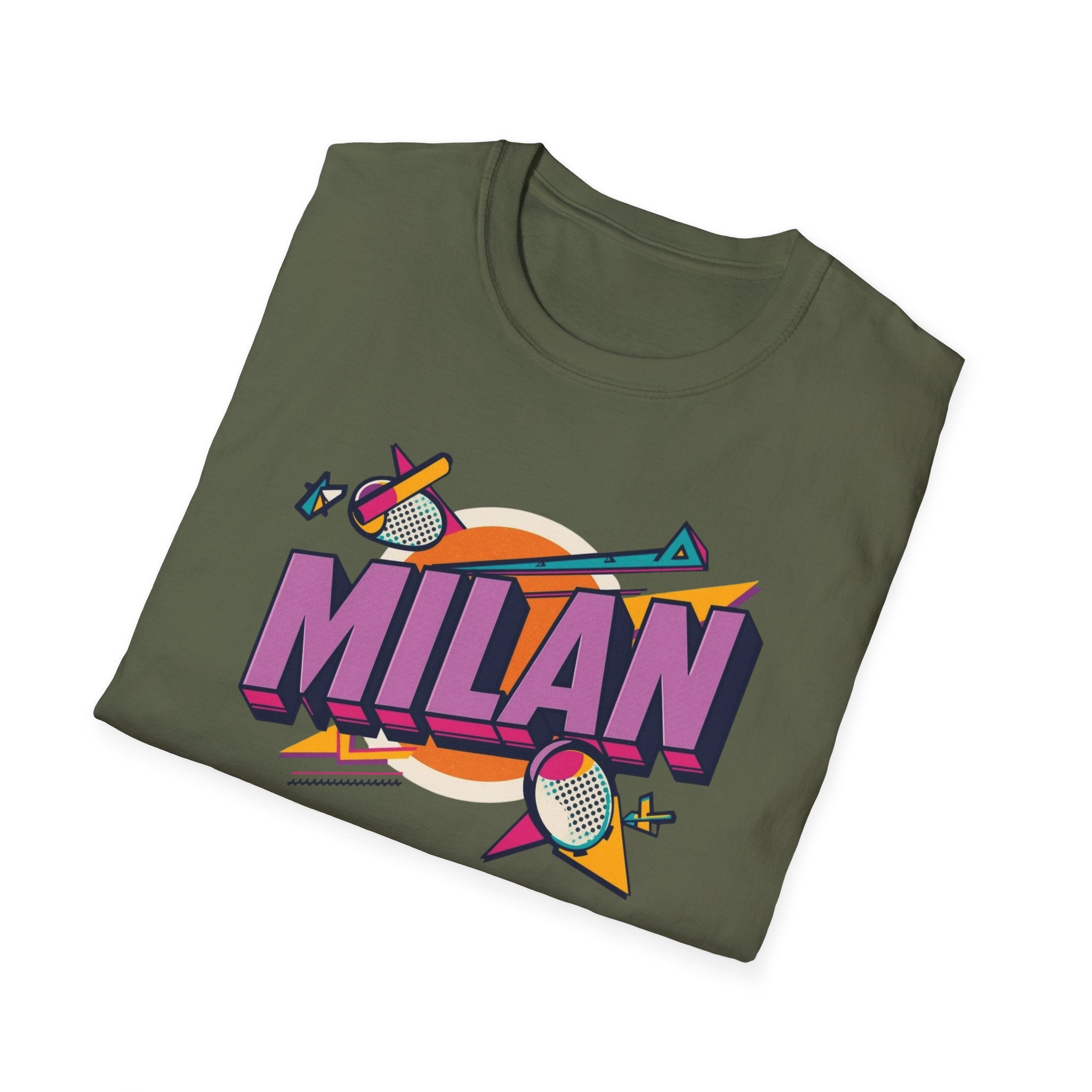 Milan Retro Graphic T-Shirt — 80s Pop Art City Design
