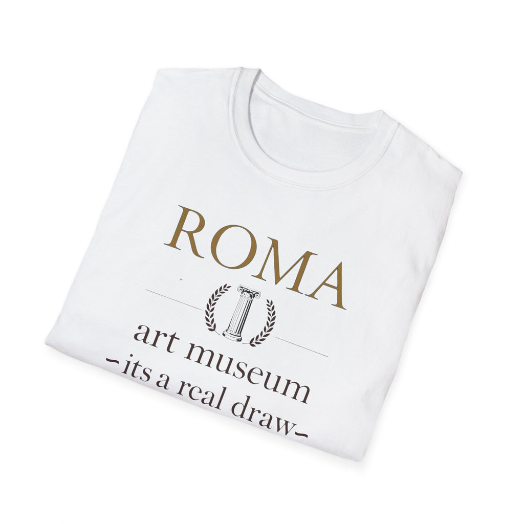 Roma Art Museum T-Shirt — "It’s a Real Draw" Vintage Travel Tee