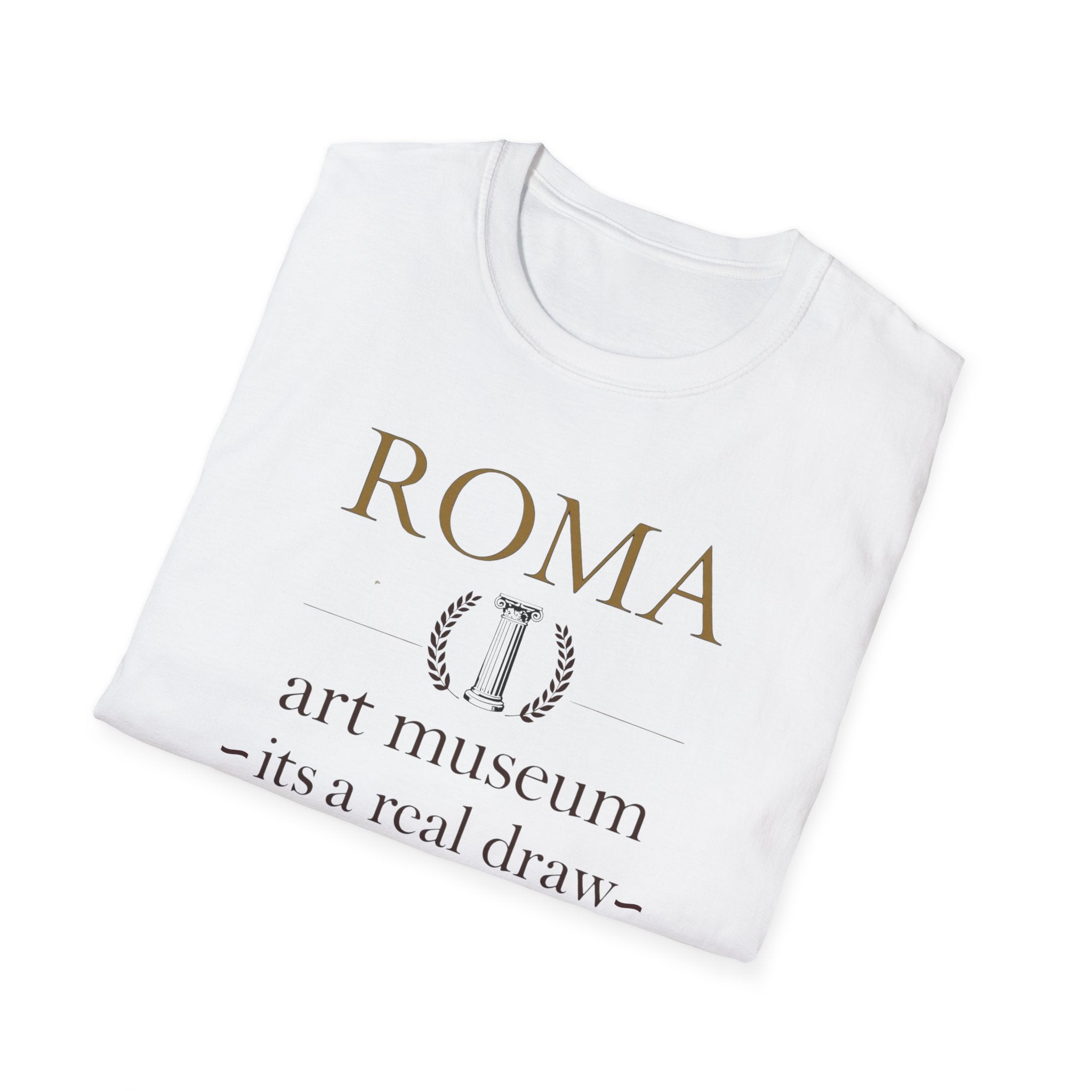 Roma Art Museum T-Shirt — "It’s a Real Draw" Vintage Travel Tee