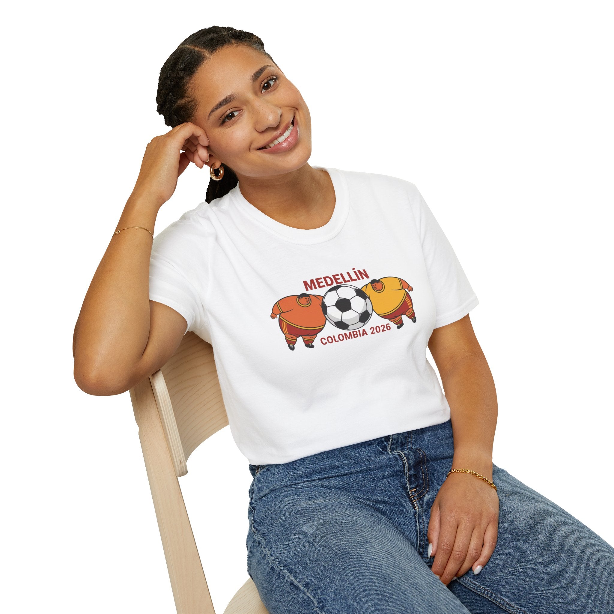 Medellín Colombia 2026 Soccer T-Shirt – Football Dolphins Graphic Tee