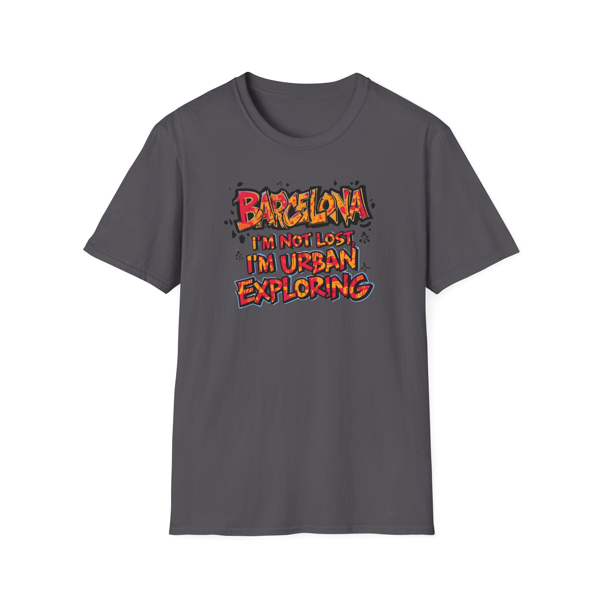 Barcelona Urban Exploring T-Shirt — "I'm Not Lost, I'm Urban Exploring" Travel Tee