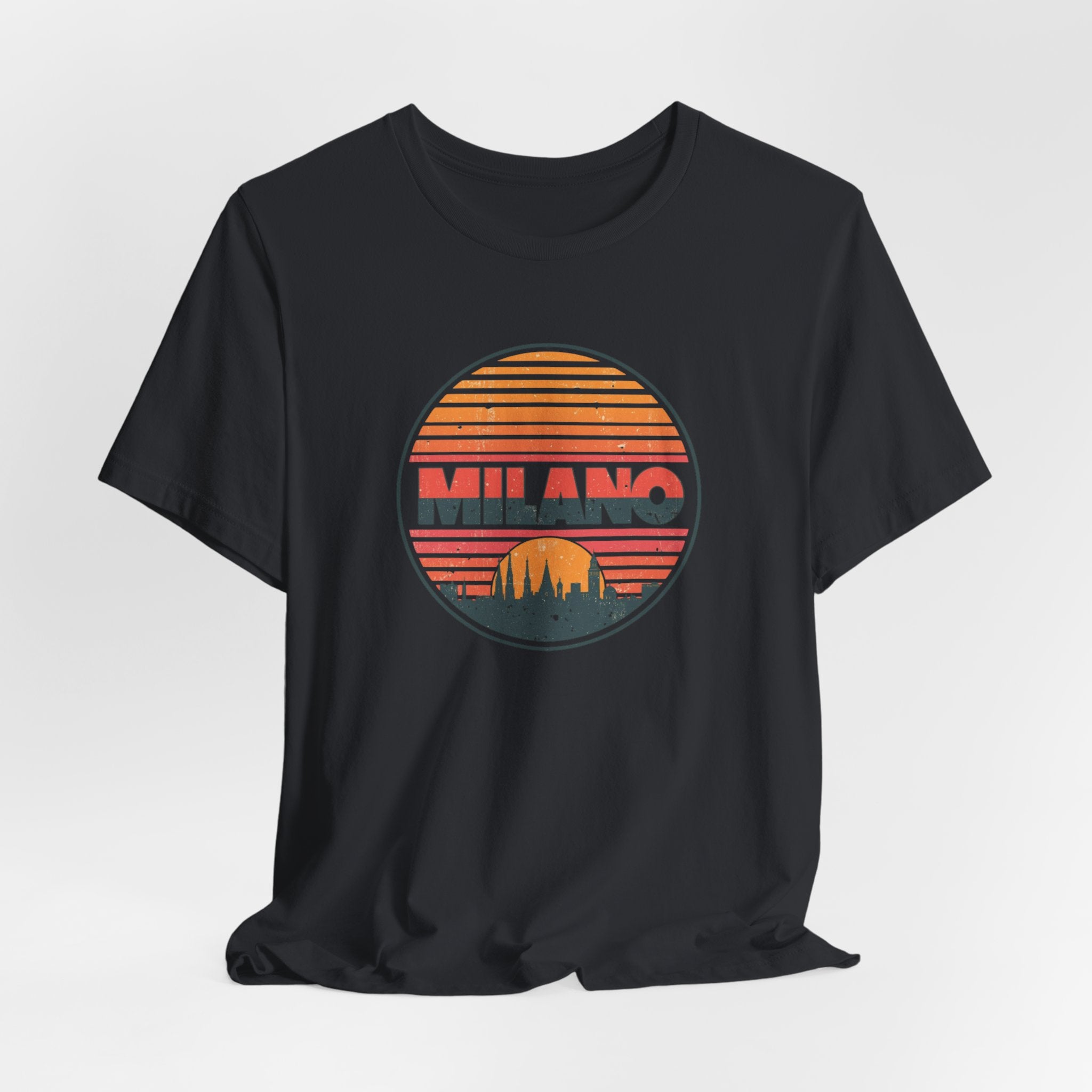 Milano Retro Sunset Tee — Vintage Italy Travel T‑Shirt