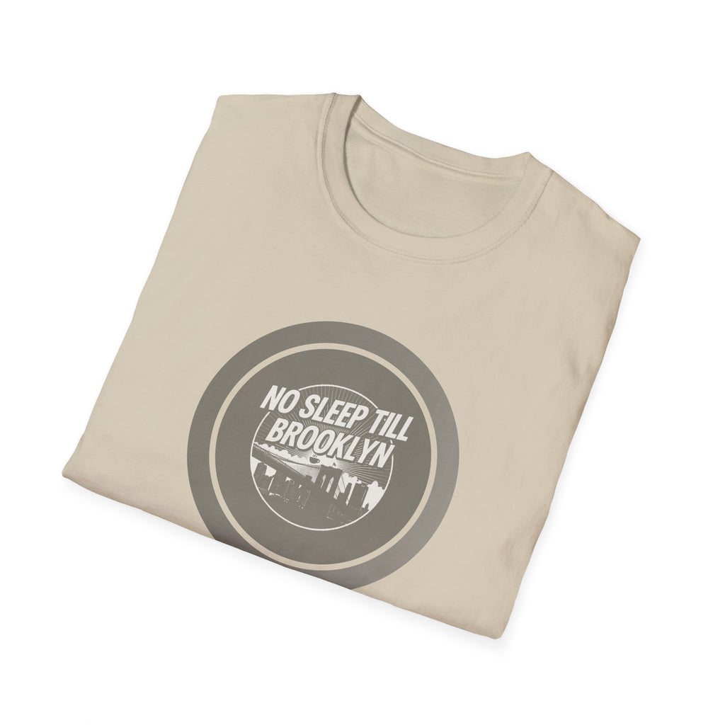 No Sleep Till Brooklyn T-Shirt | Retro NYC Skyline Circle Logo