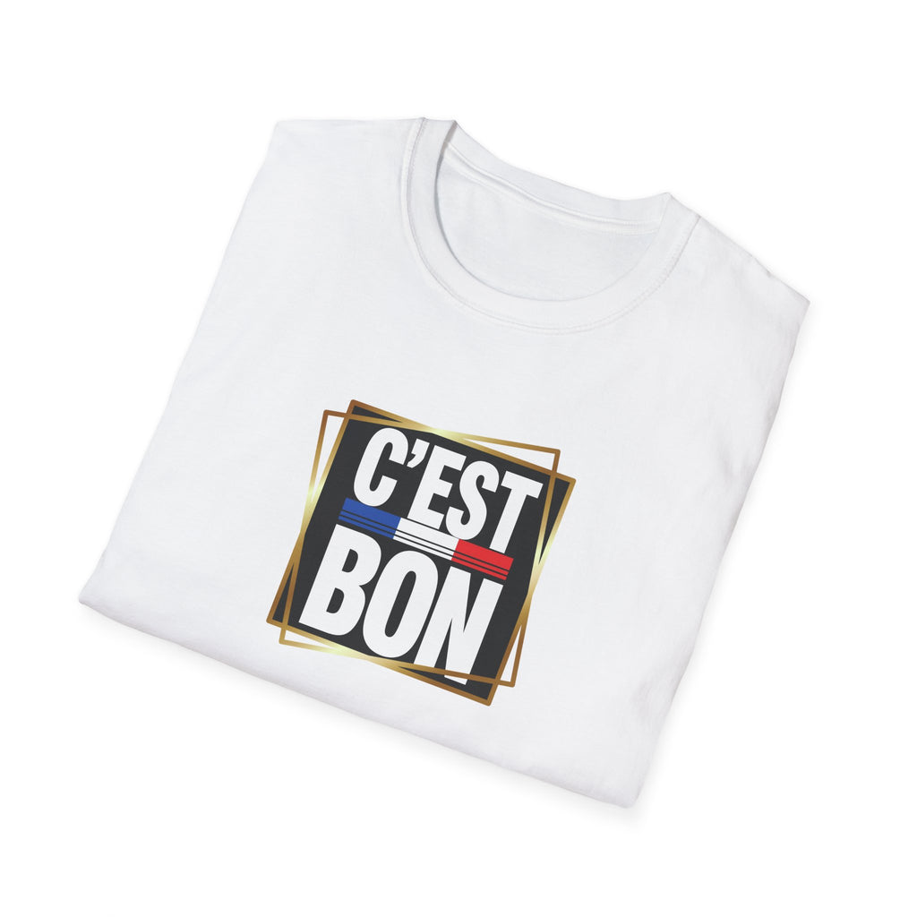 C'EST BON T-Shirt | French Phrase Graphic Tee, Bold Typographic Design