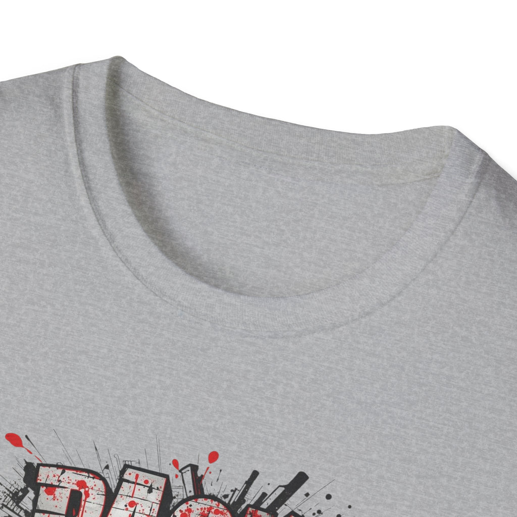 PACK MAS graphic T-Shirt | grunge splatter typography