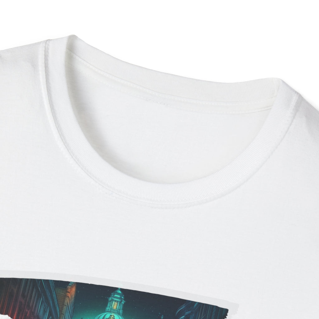 Dublin Cityscape Painting T-Shirt | Ireland Travel Souvenir