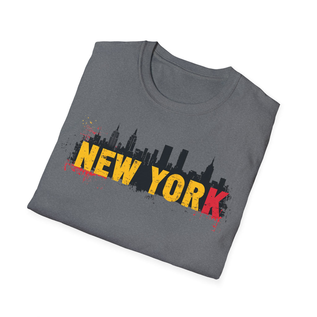 New York skyline graffiti T-Shirt | NYC skyline urban street art