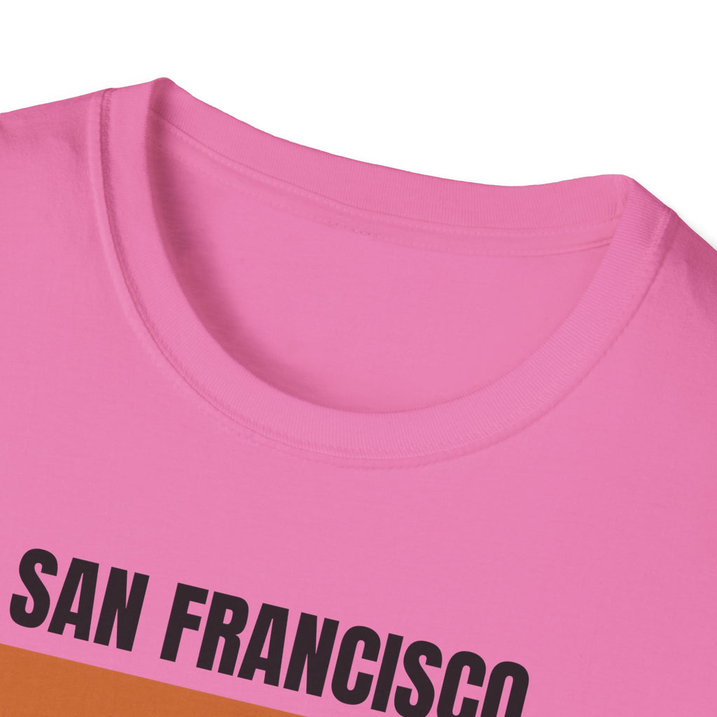 San Francisco Retro Stripes T-Shirt | Vintage City Skyline Bars