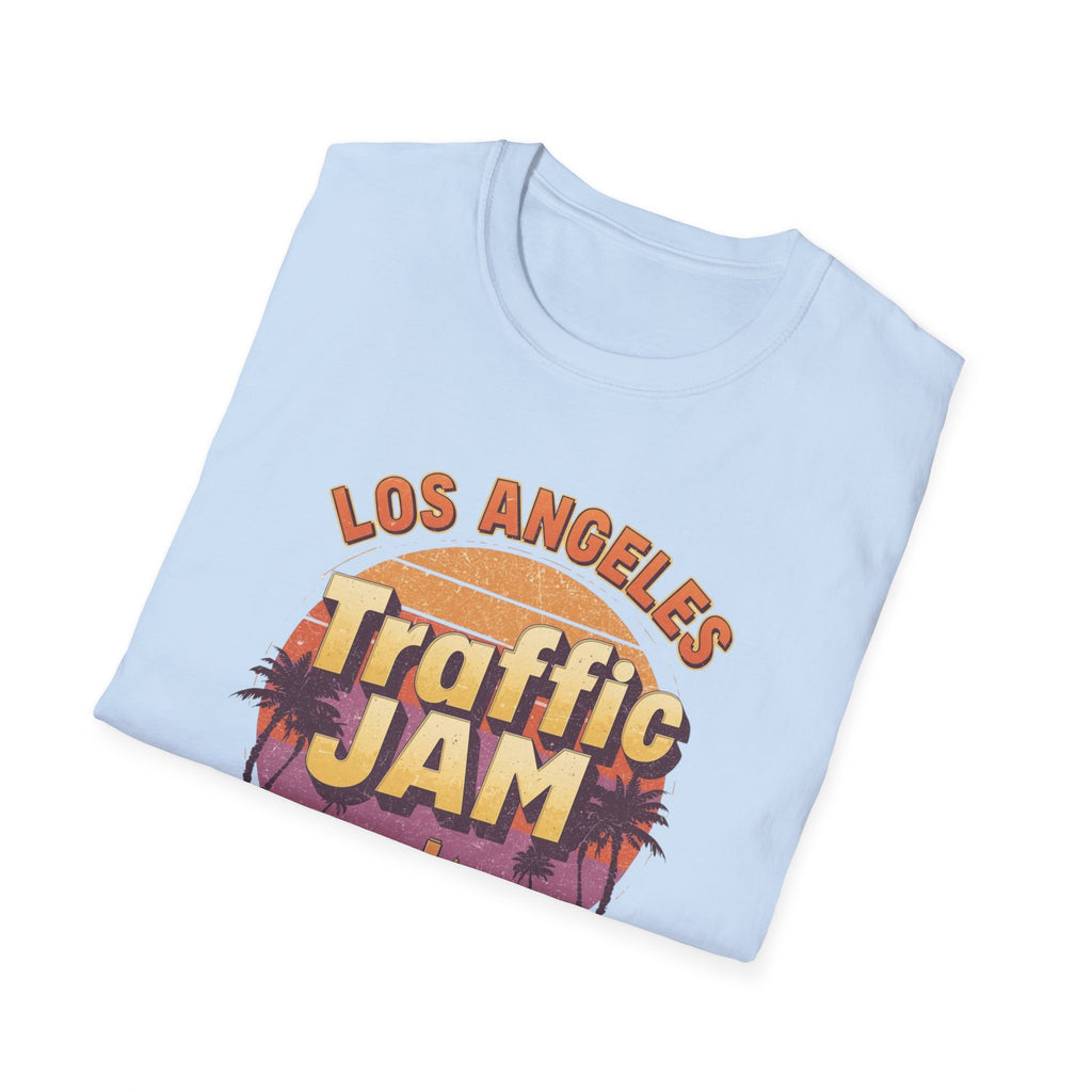 Traffic Jam T-Shirt — "Los Angeles Traffic Jam: Always In Session" Retro Sunset Tee