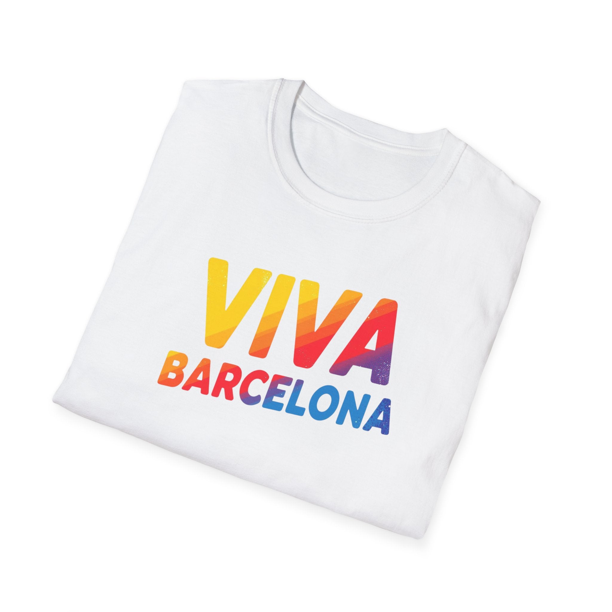 Viva Barcelona T-Shirt | Colorful Spain Travel Tee