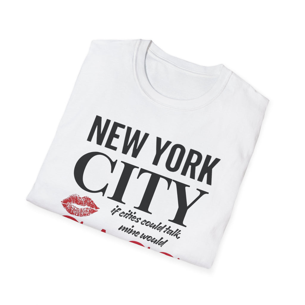 New York City Sass T-Shirt — NYC Lipstick Kiss Graphic Tee