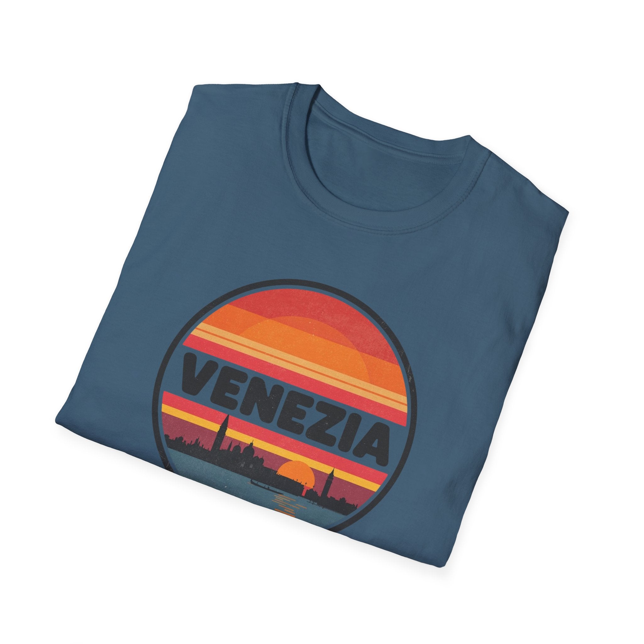 Venezia Sunset T-Shirt — Retro Venice Skyline Tee