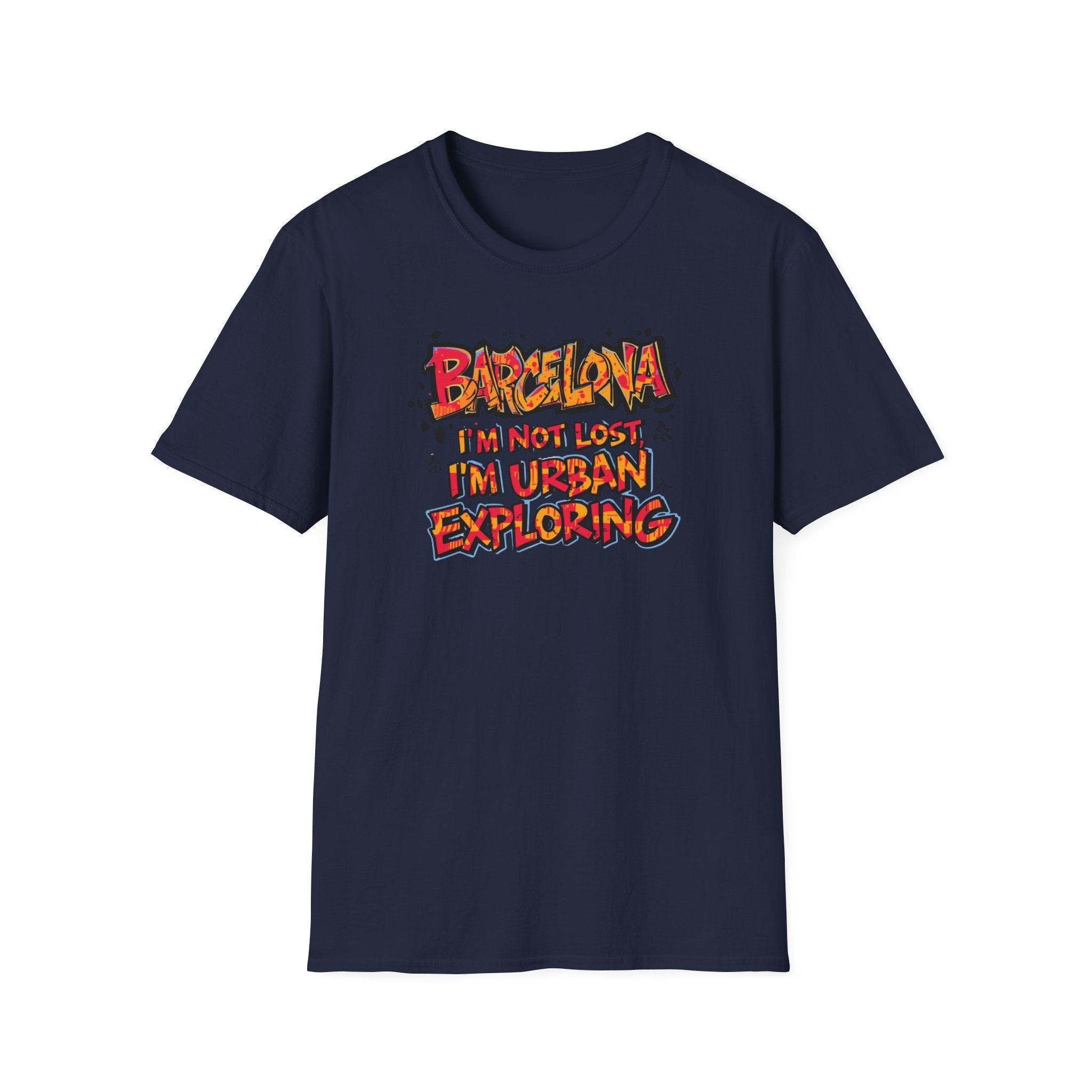 Barcelona Urban Exploring T-Shirt — "I'm Not Lost, I'm Urban Exploring" Travel Tee