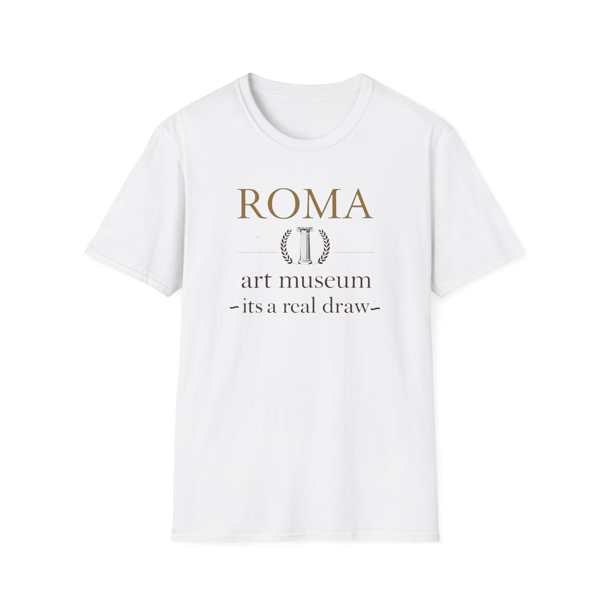 Roma Art Museum T-Shirt — "It’s a Real Draw" Vintage Travel Tee